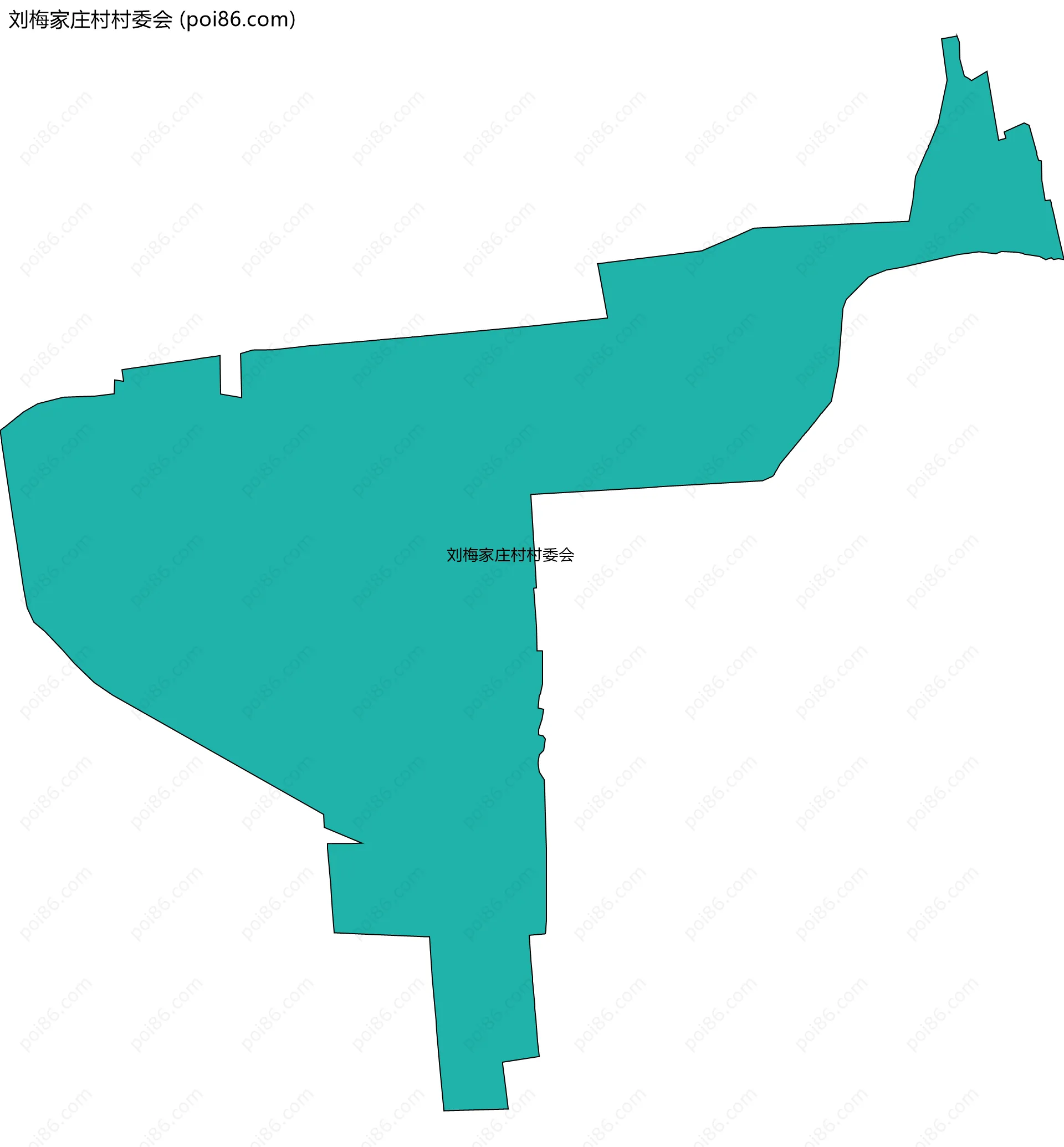 刘梅家庄村村委会边界地图