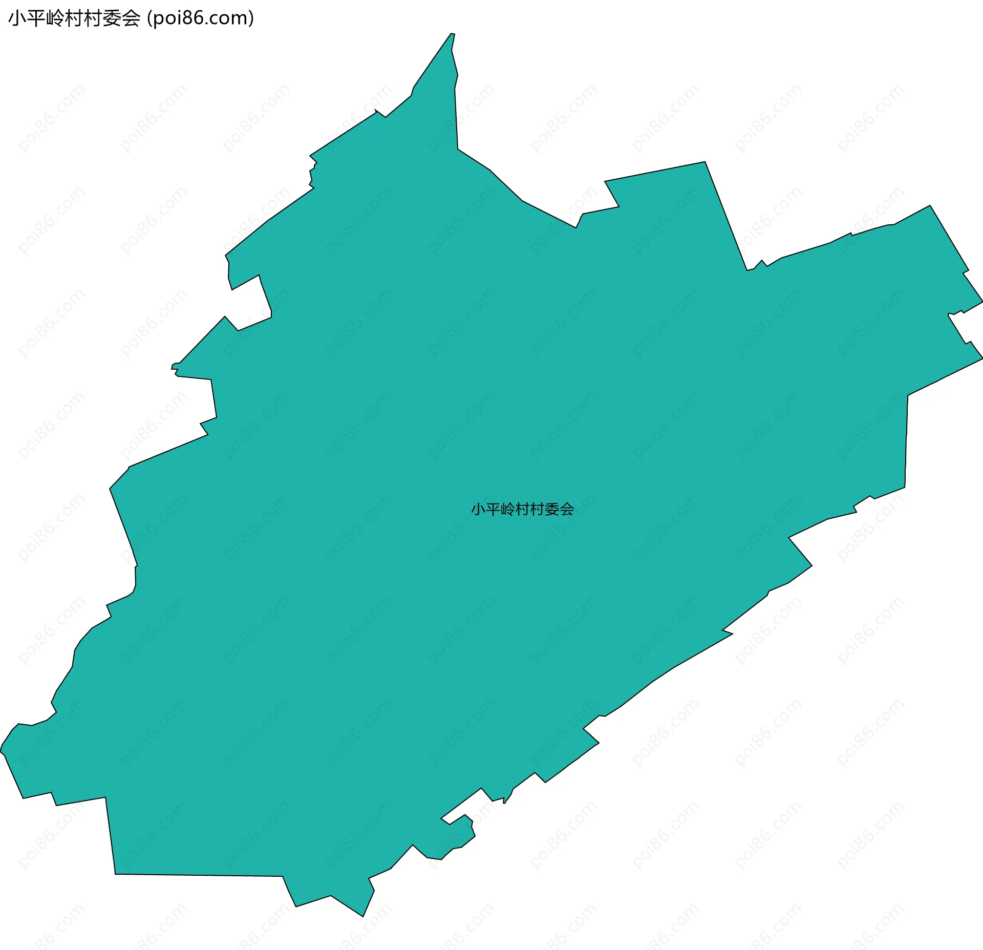 小平岭村村委会边界地图