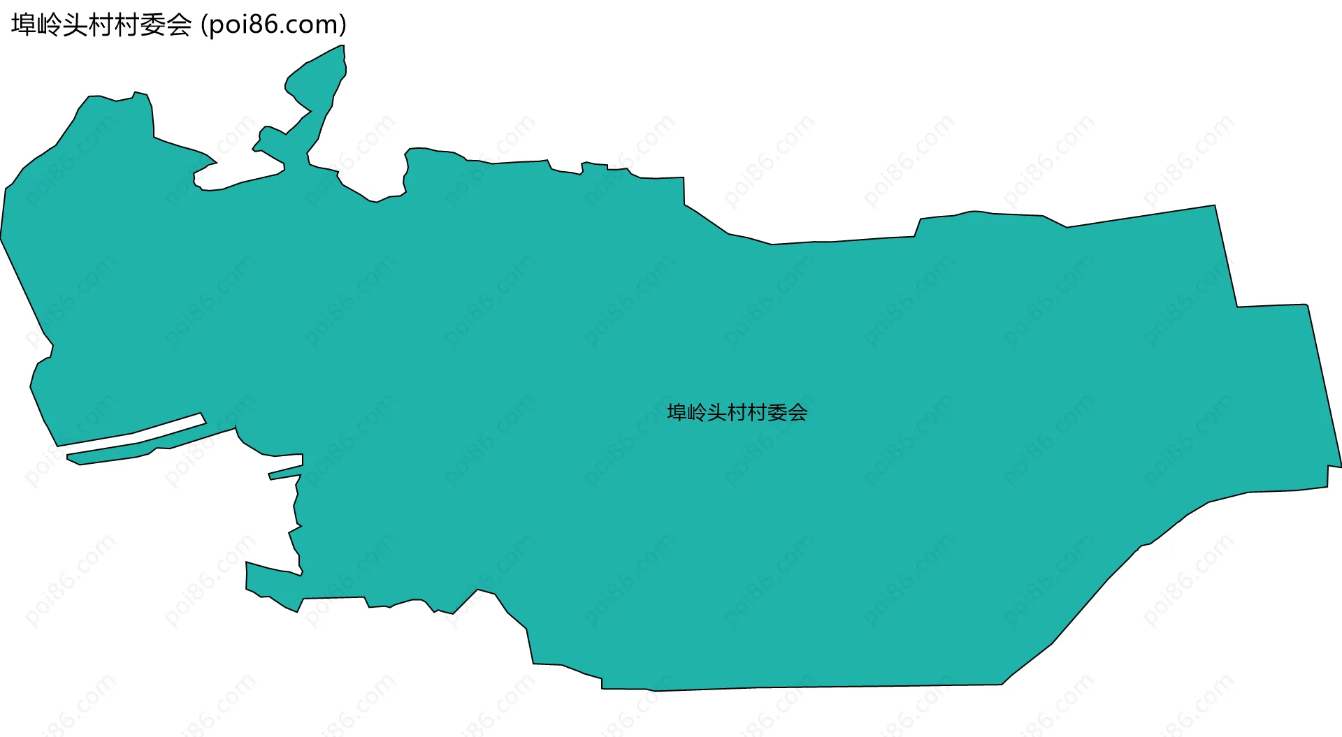 埠岭头村村委会边界地图