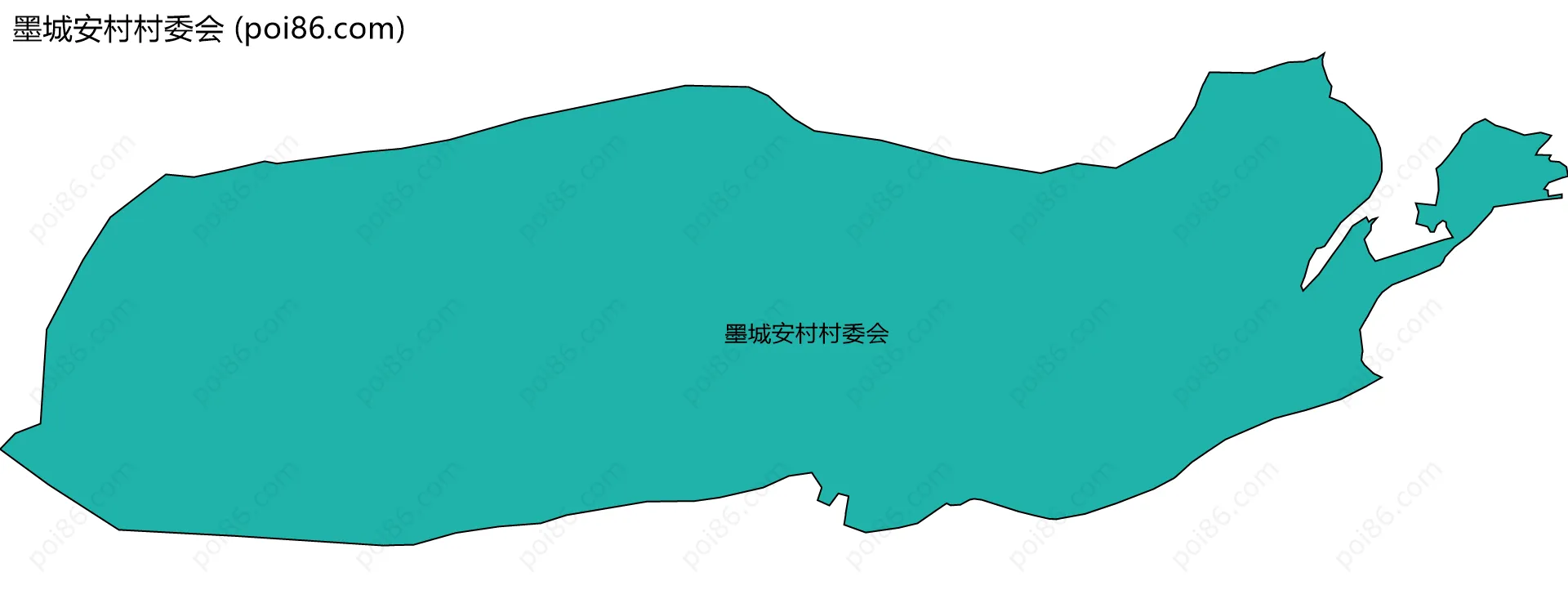 墨城安村村委会边界地图