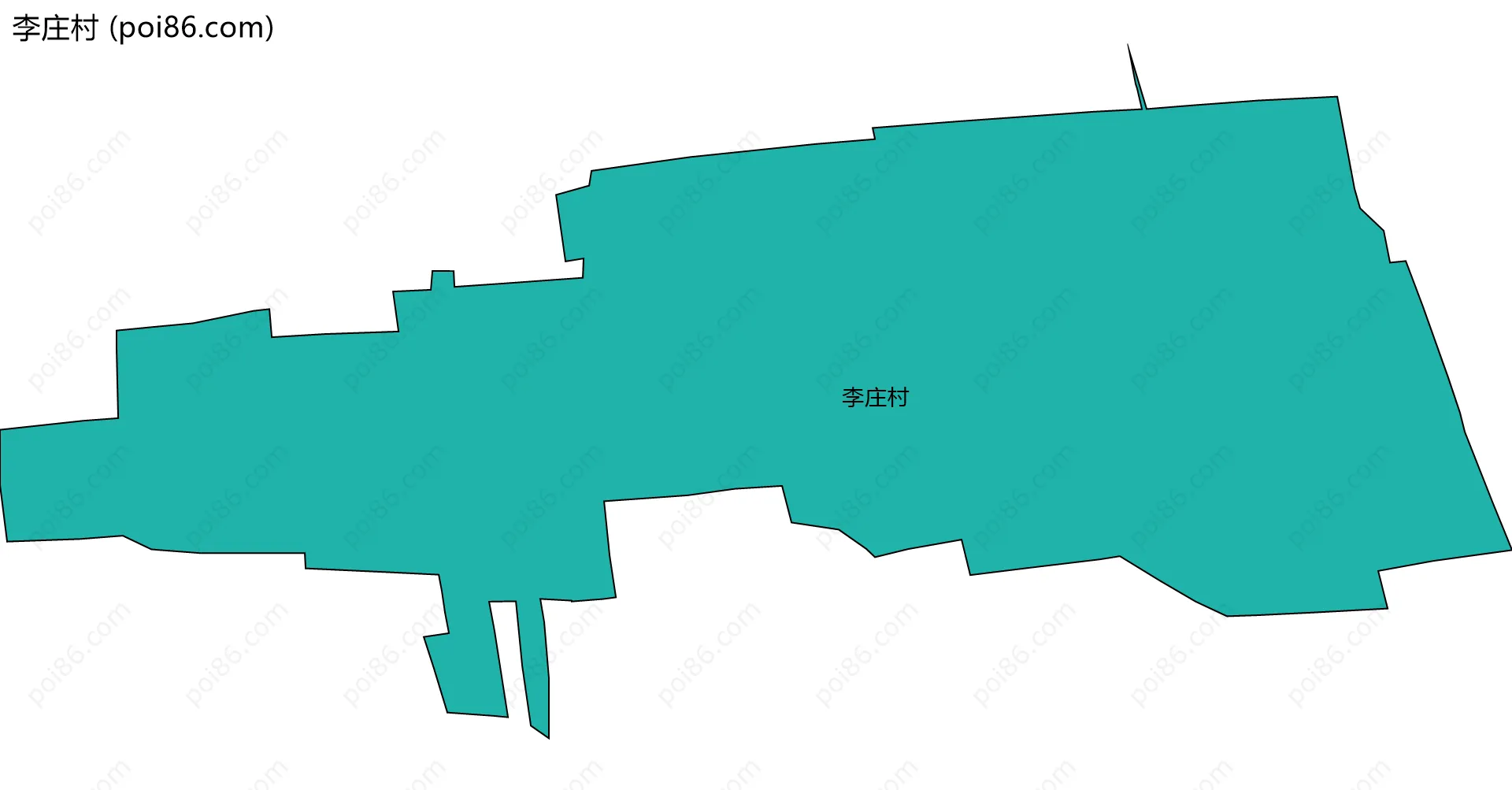 李庄村边界地图