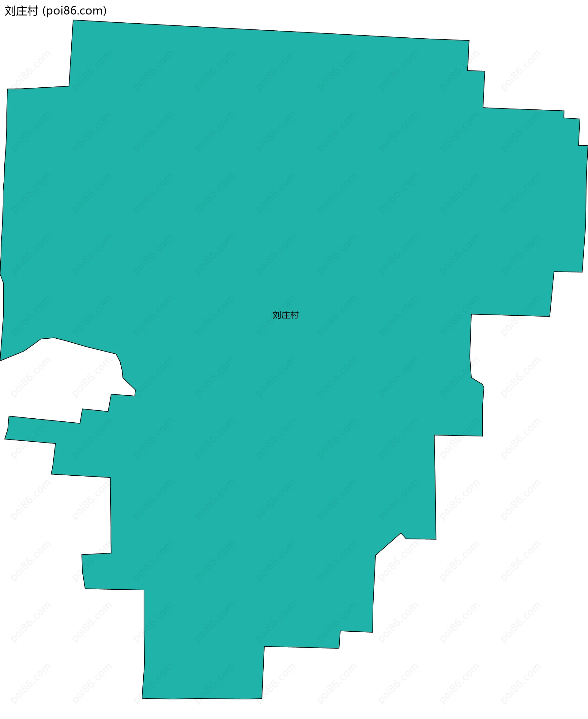 刘庄村边界地图