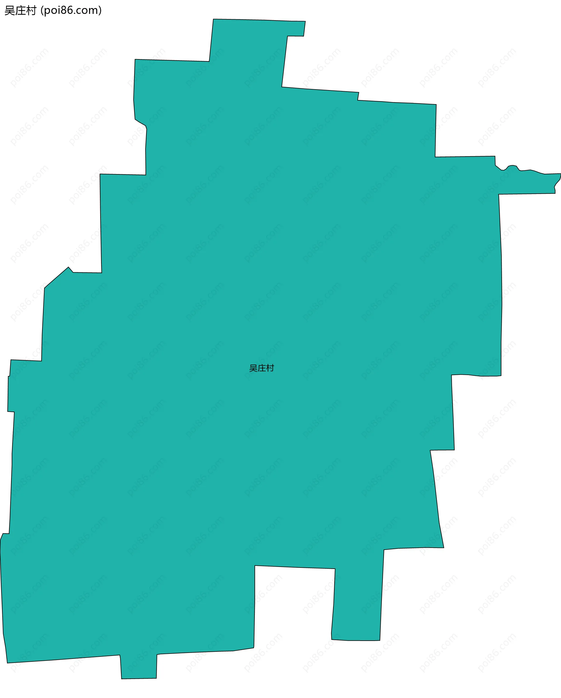 吴庄村边界地图