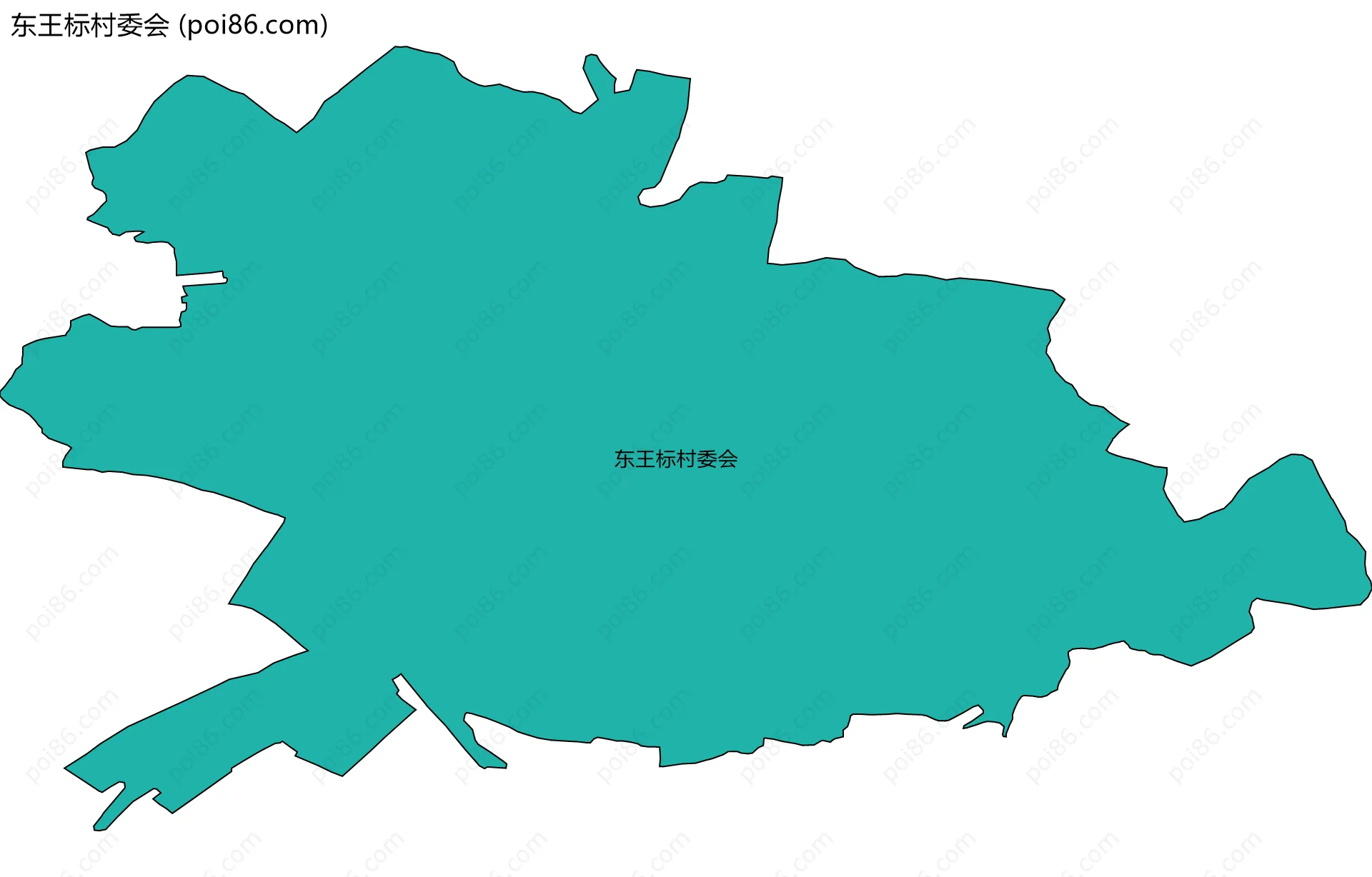 东王标村委会边界地图