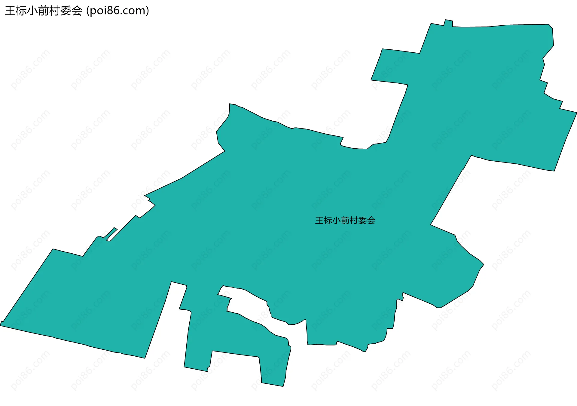 王标小前村委会边界地图