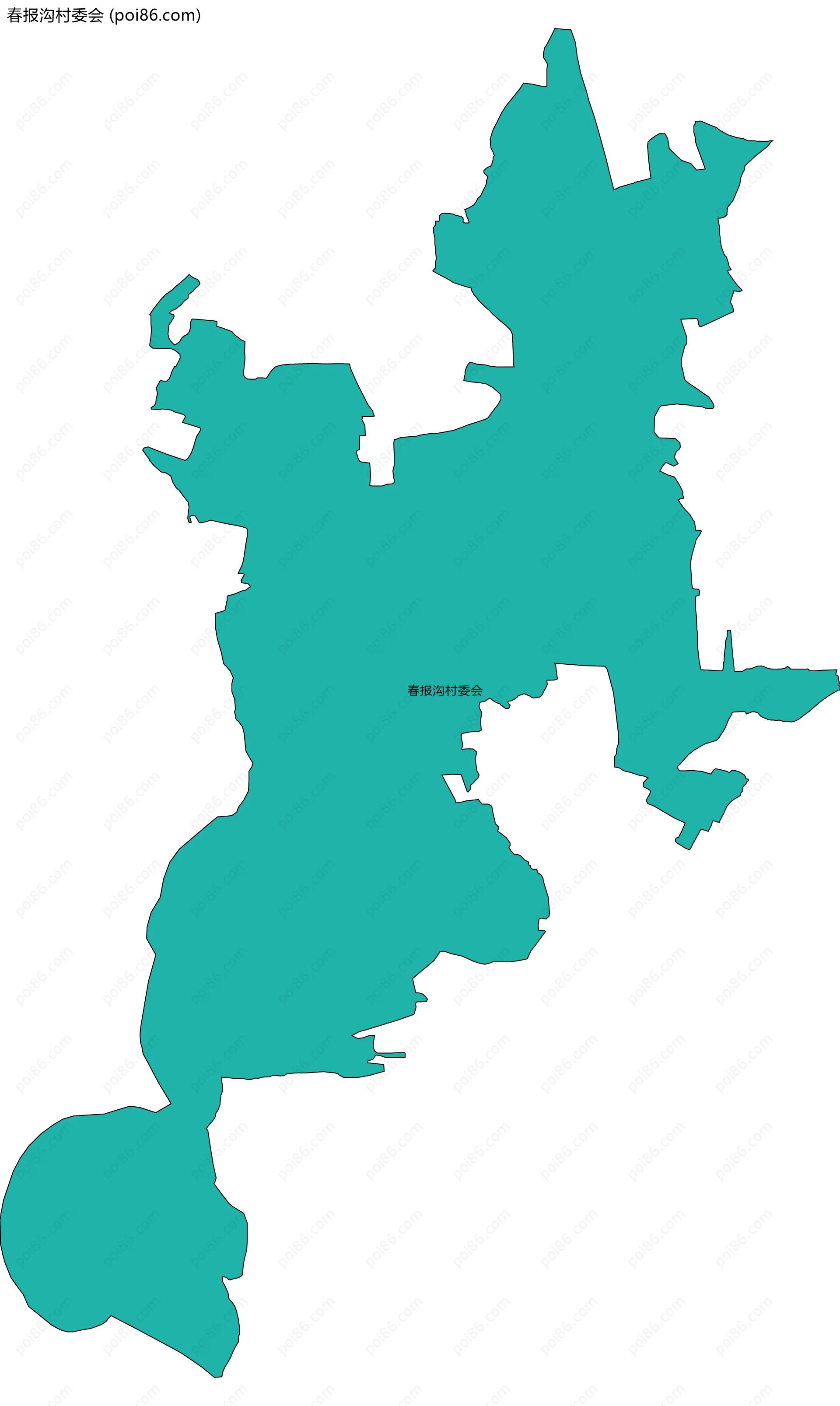 春报沟村委会边界地图