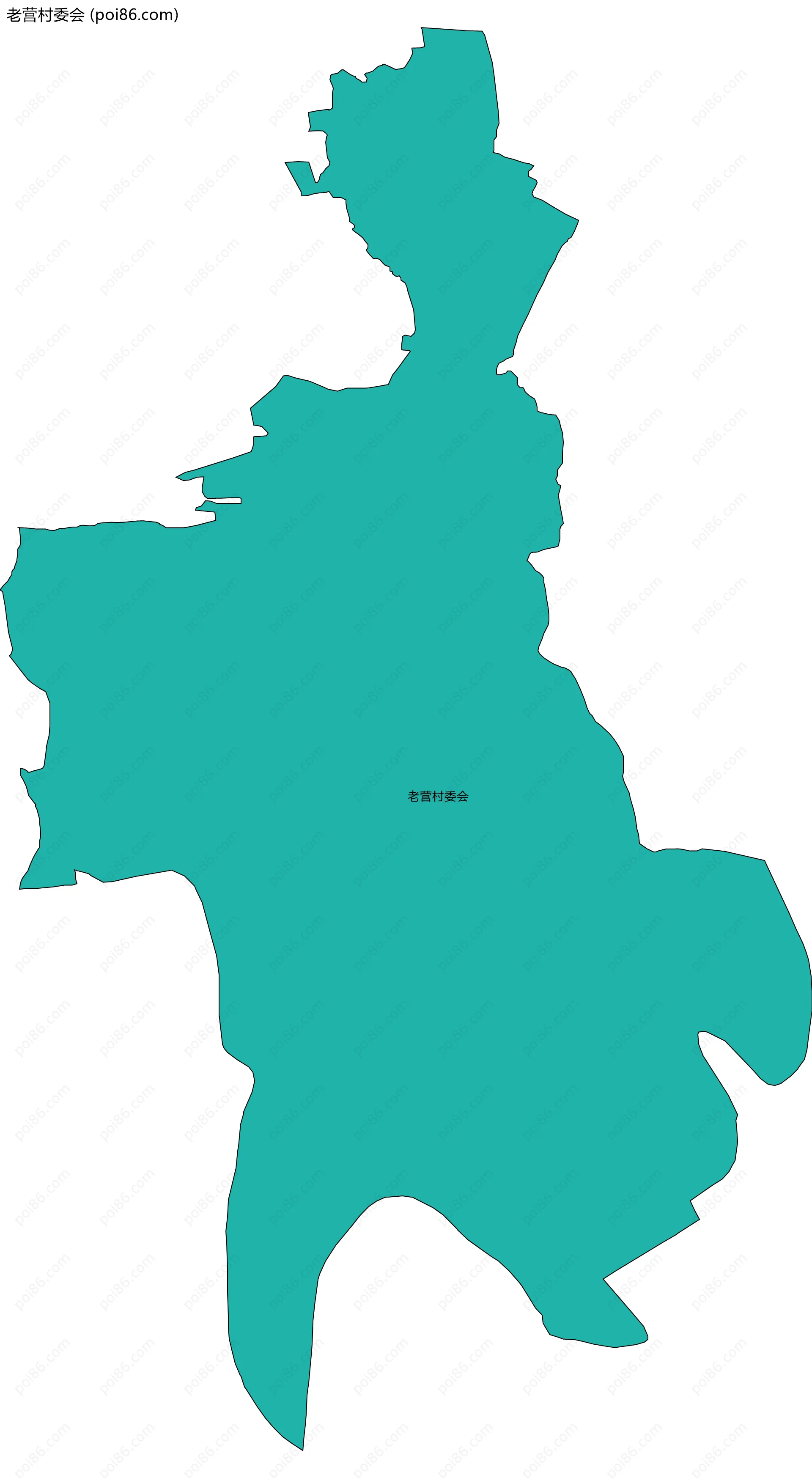 老营村委会边界地图