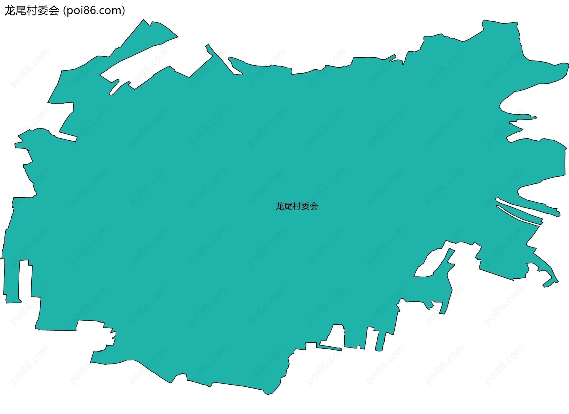 龙尾村委会边界地图