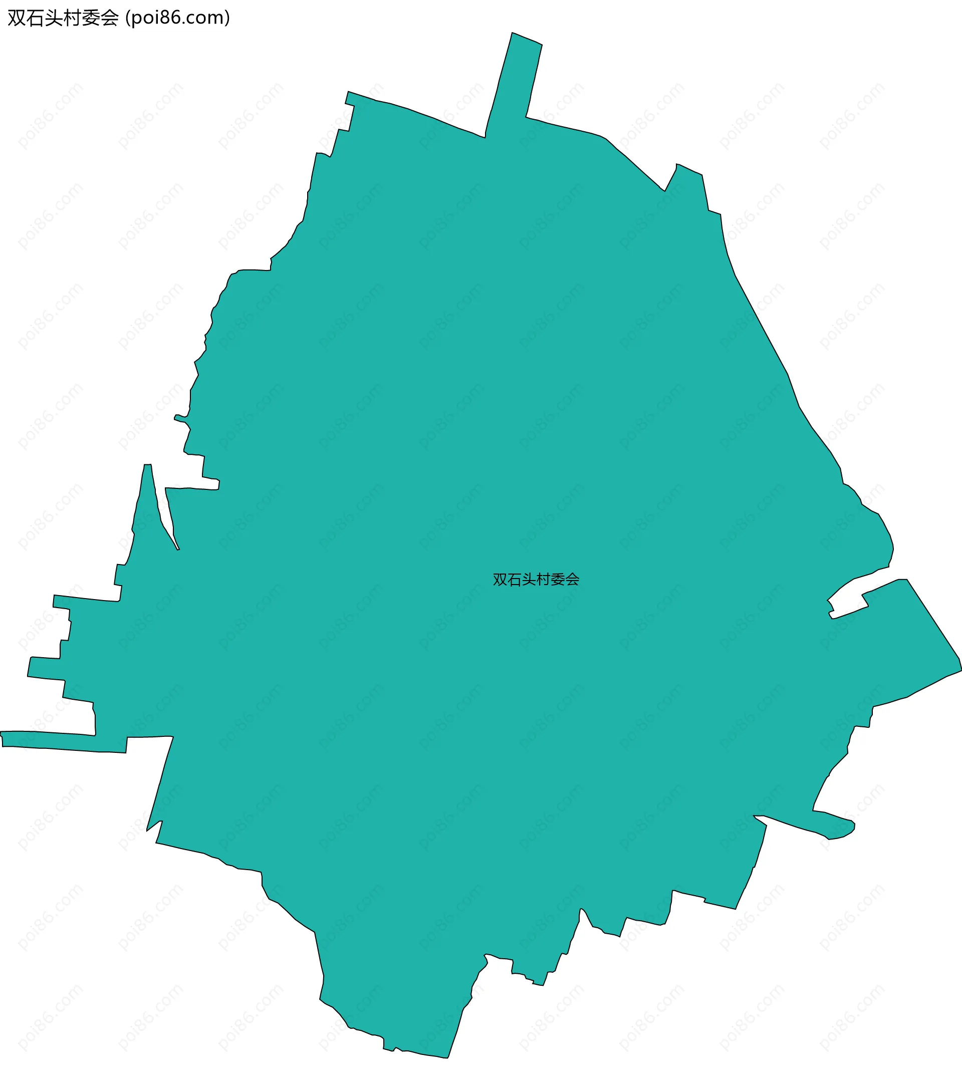双石头村委会边界地图