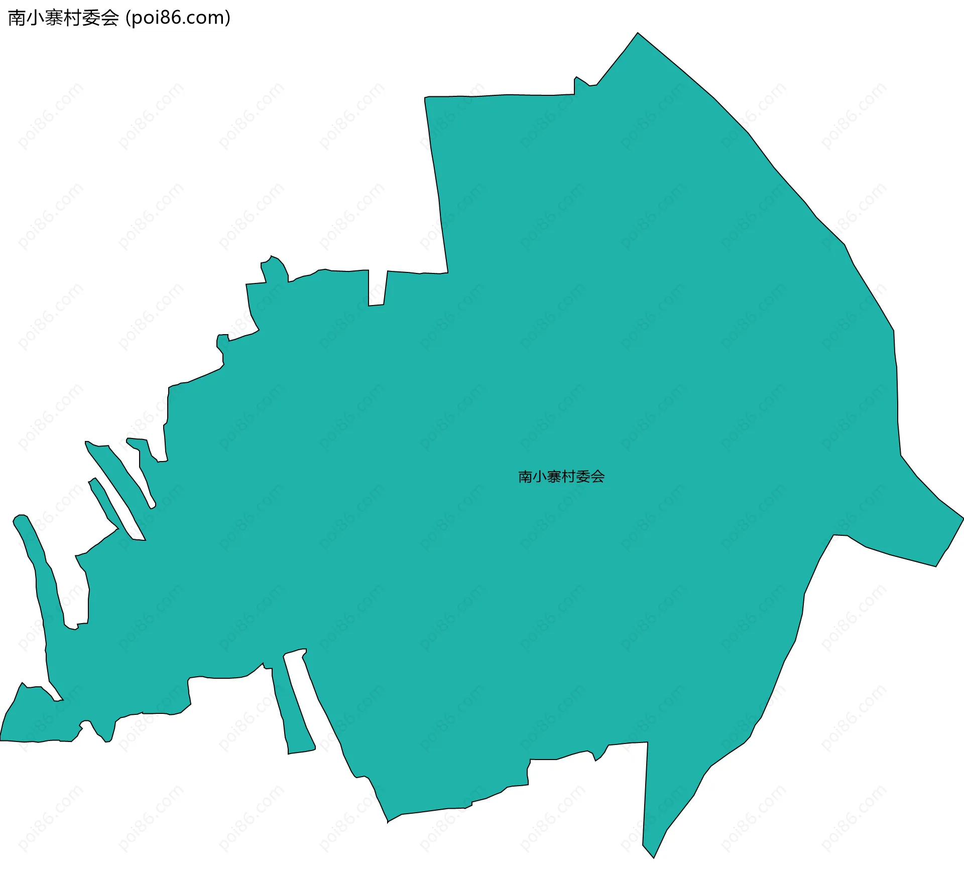 南小寨村委会边界地图