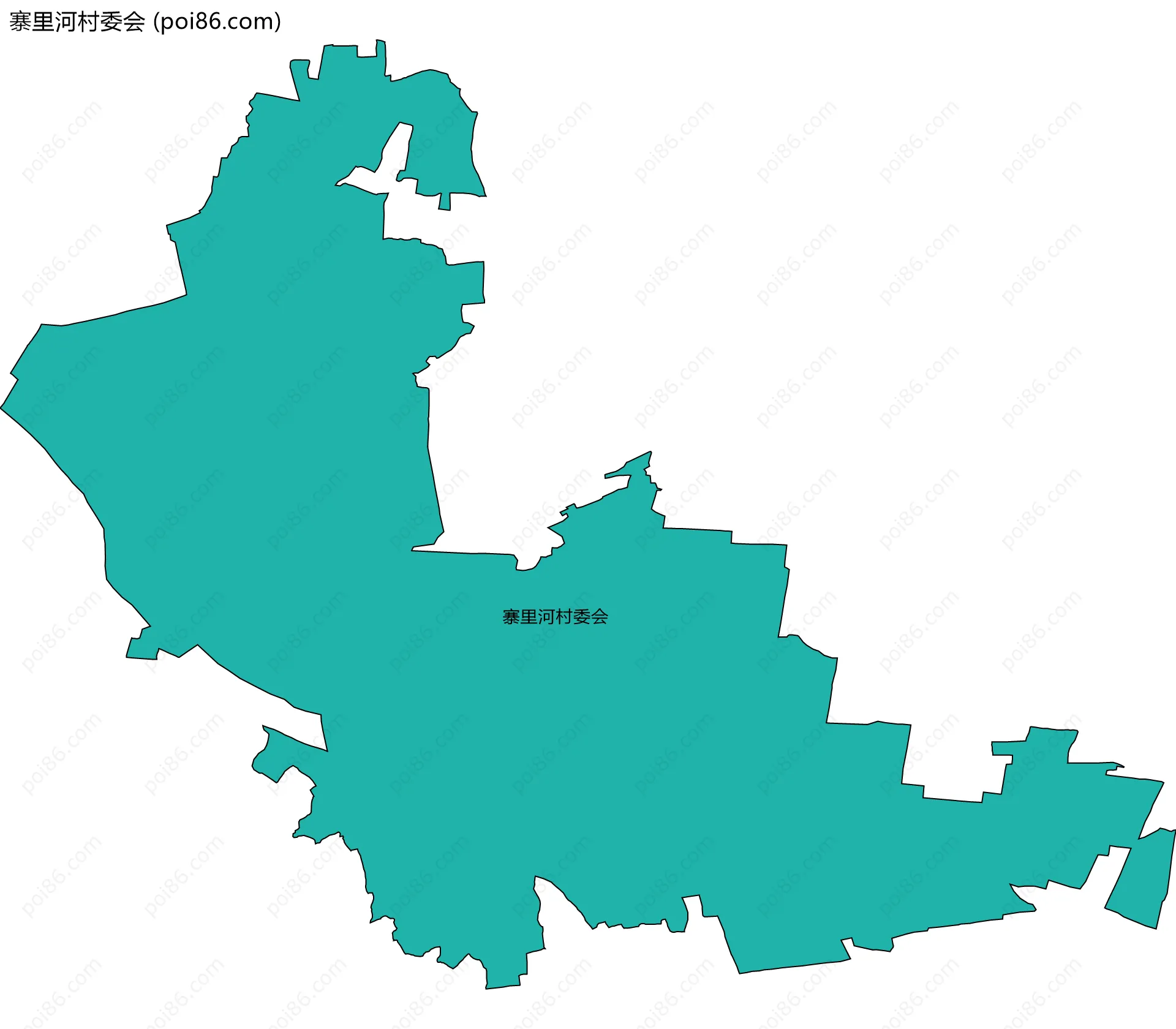 寨里河村委会边界地图