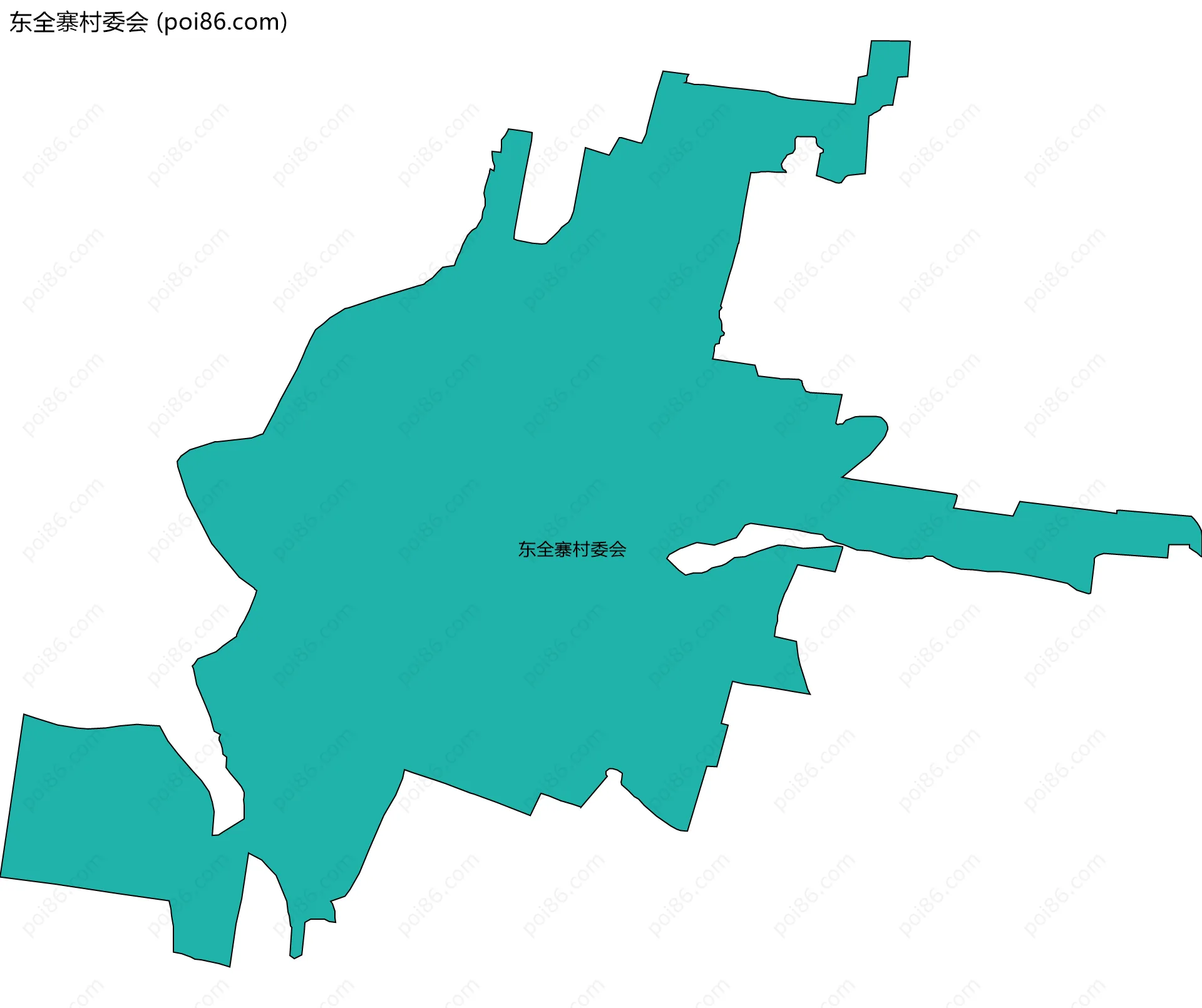 东全寨村委会边界地图