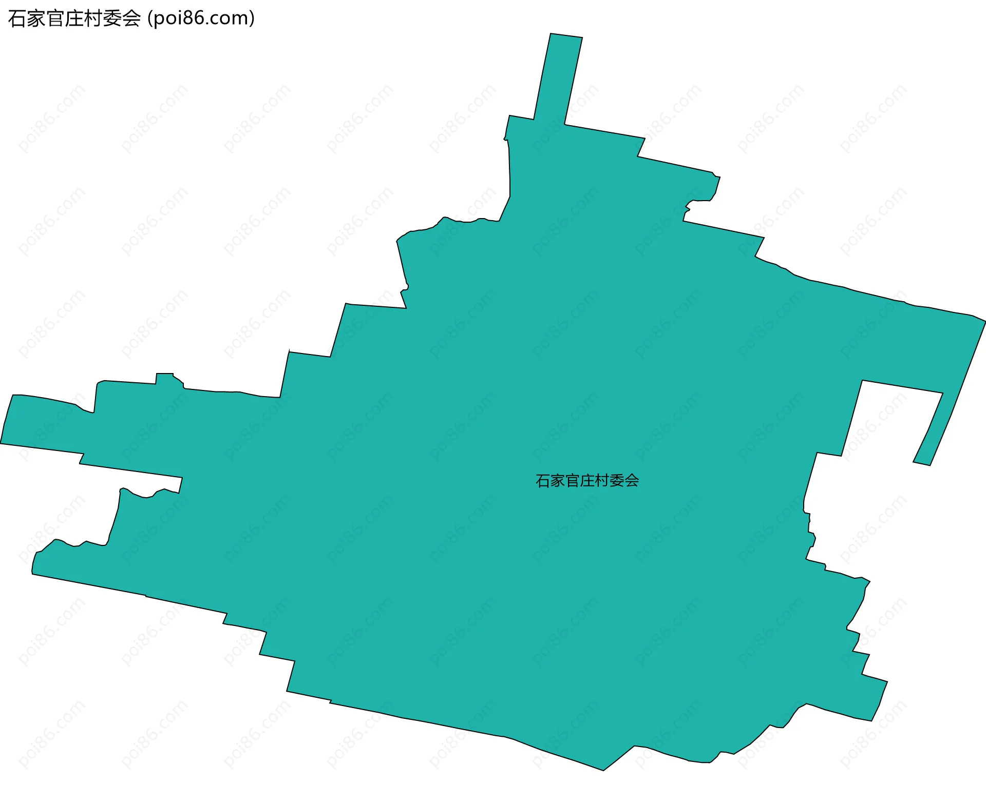 石家官庄村委会边界地图