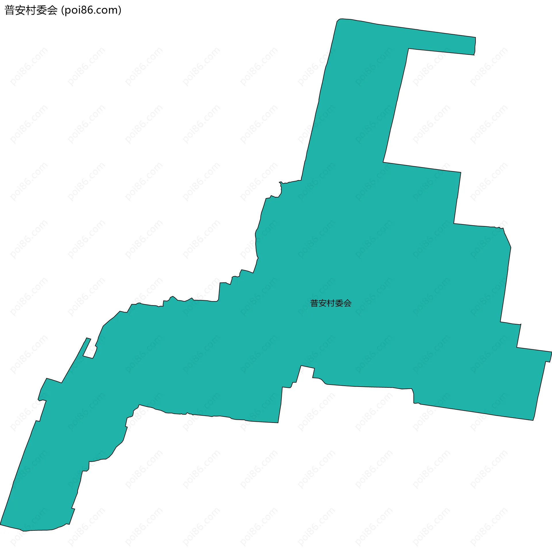 普安村委会边界地图