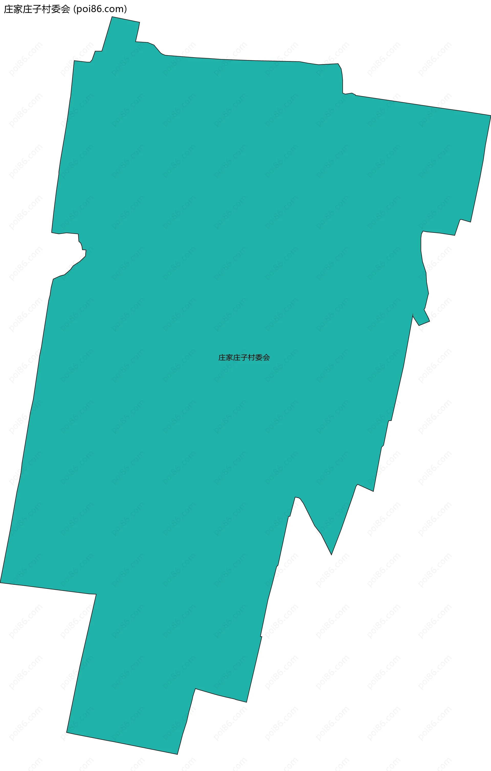 庄家庄子村委会边界地图