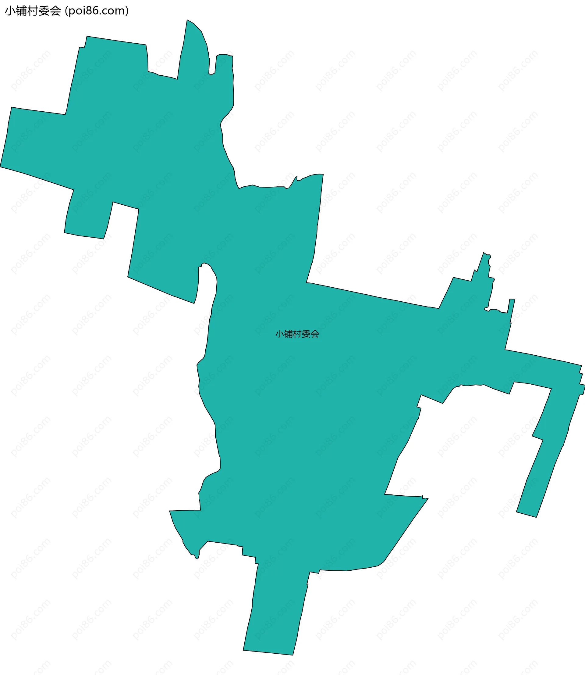 小铺村委会边界地图