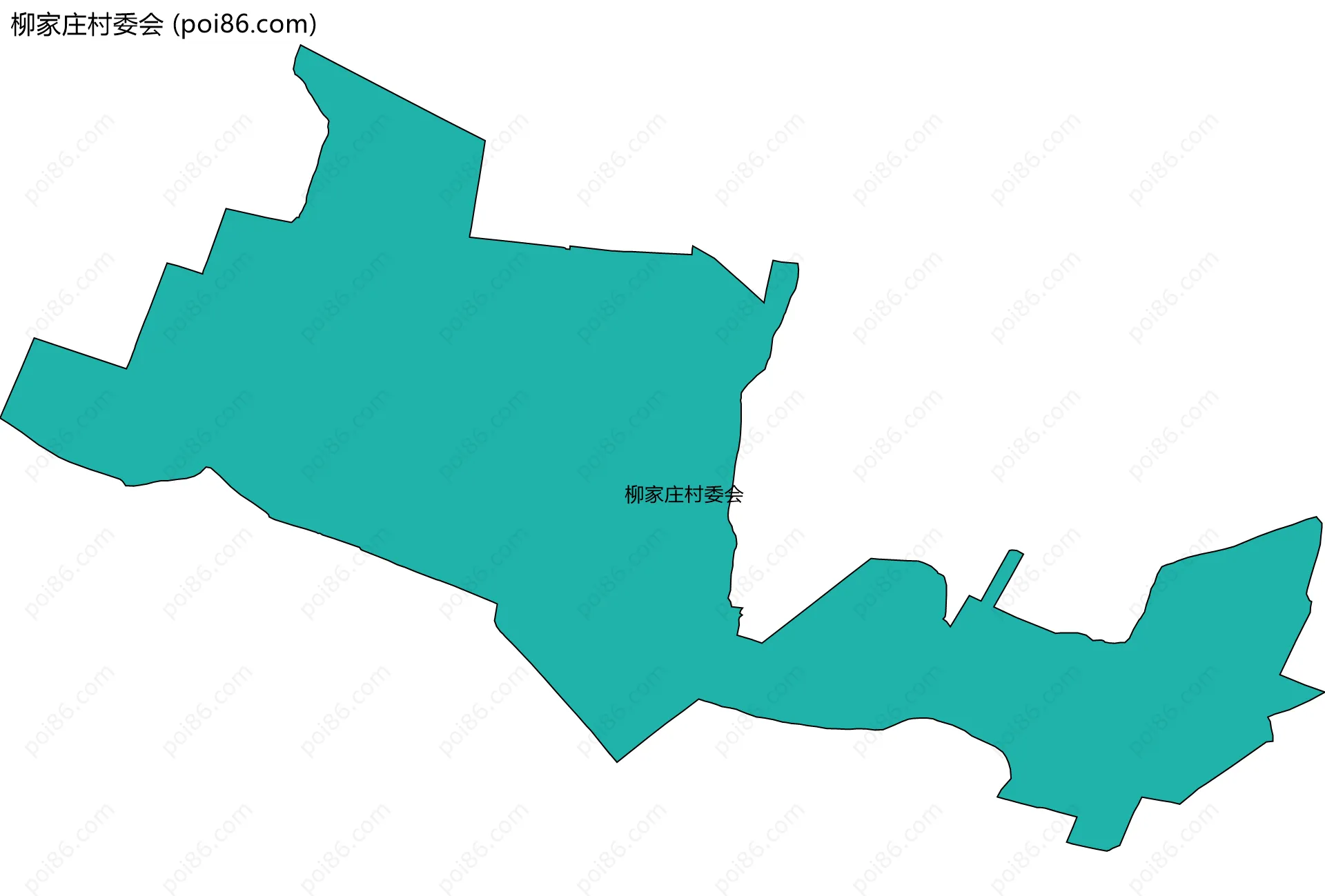 柳家庄村委会边界地图