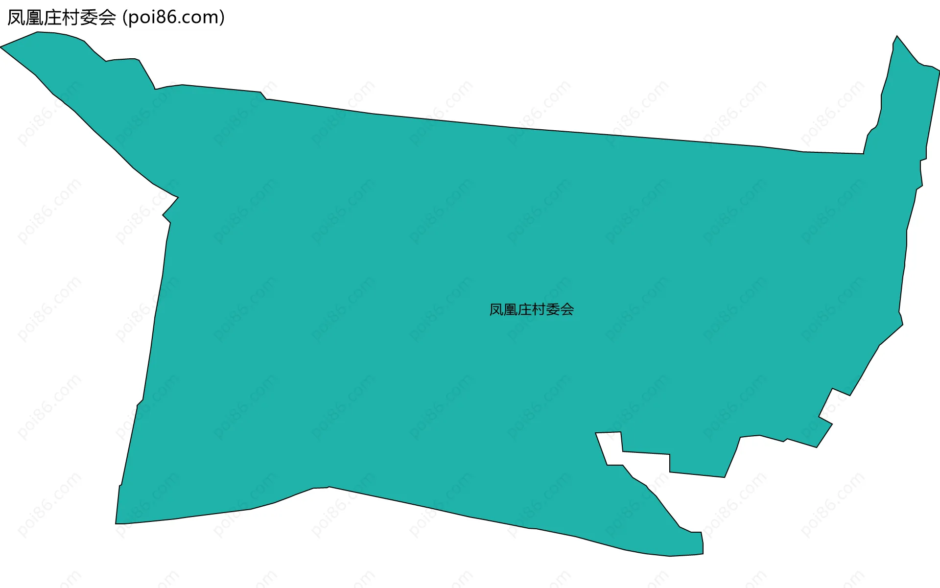 凤凰庄村委会边界地图