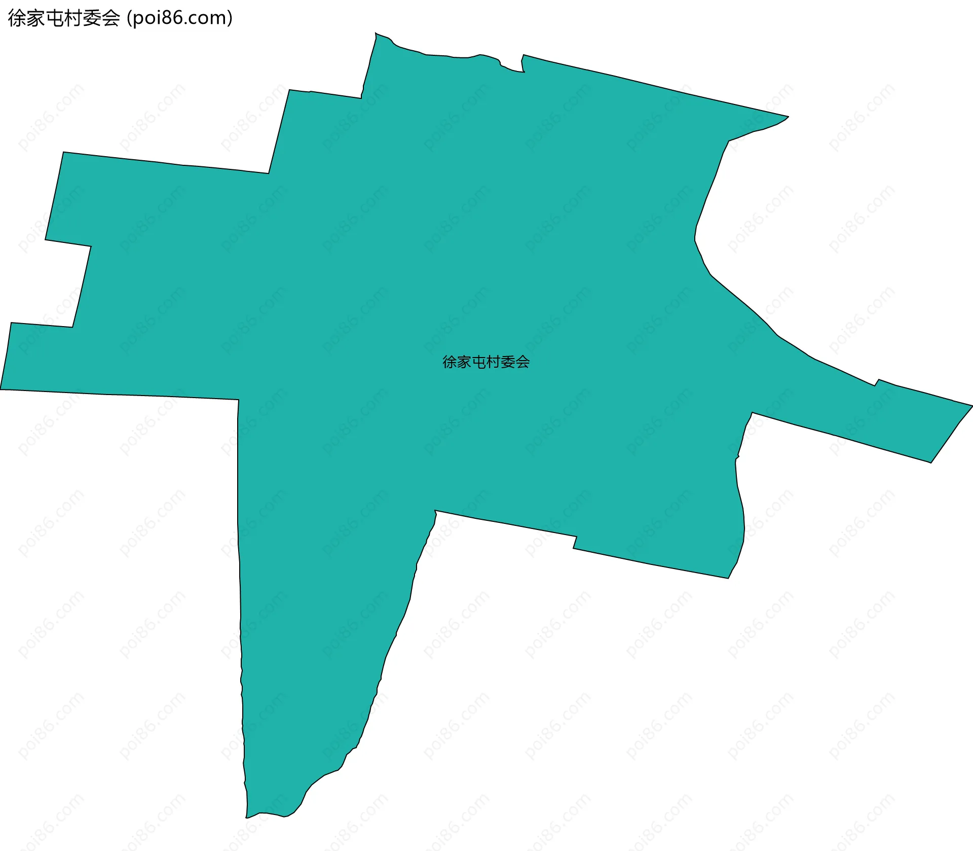 徐家屯村委会边界地图