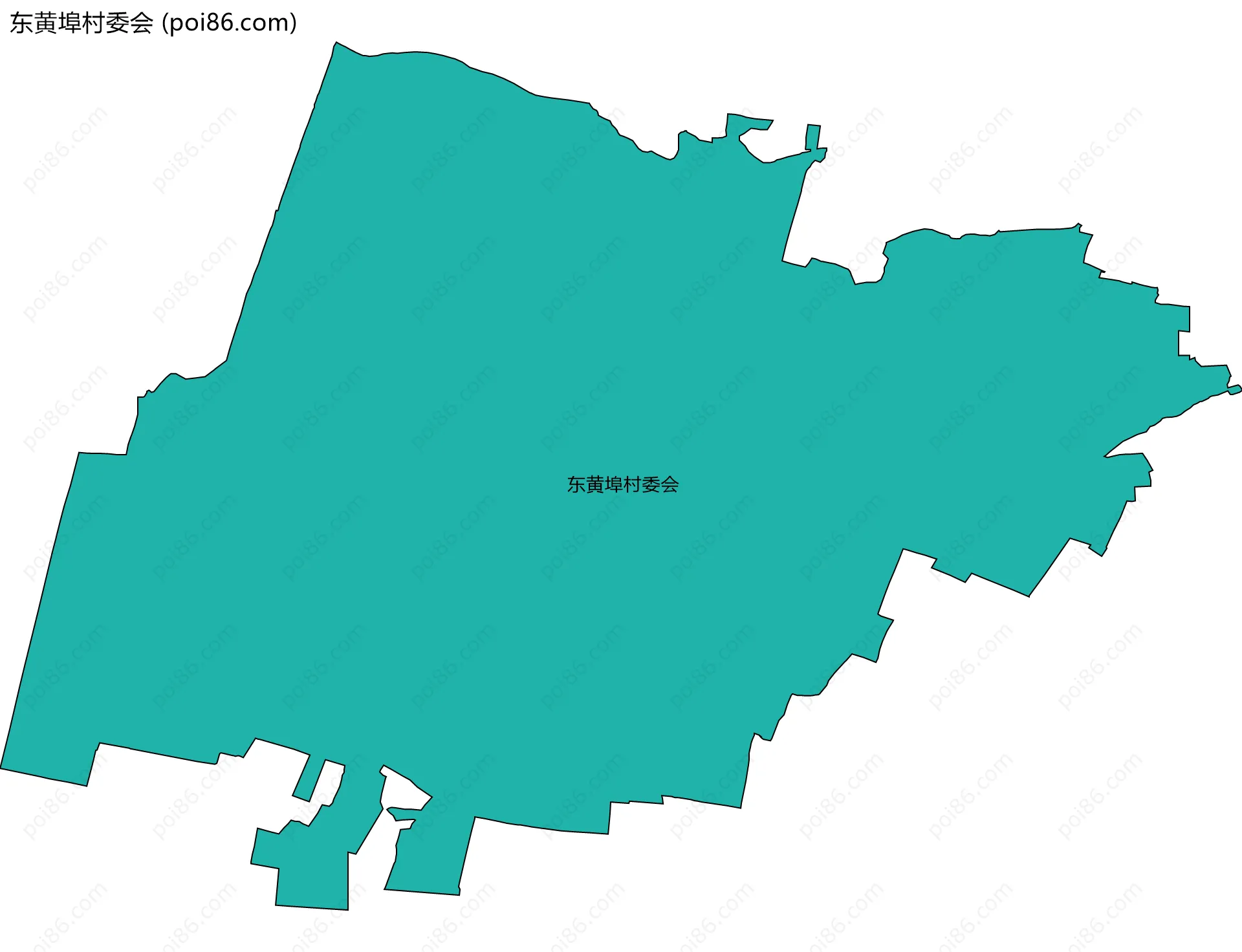 东黄埠村委会边界地图