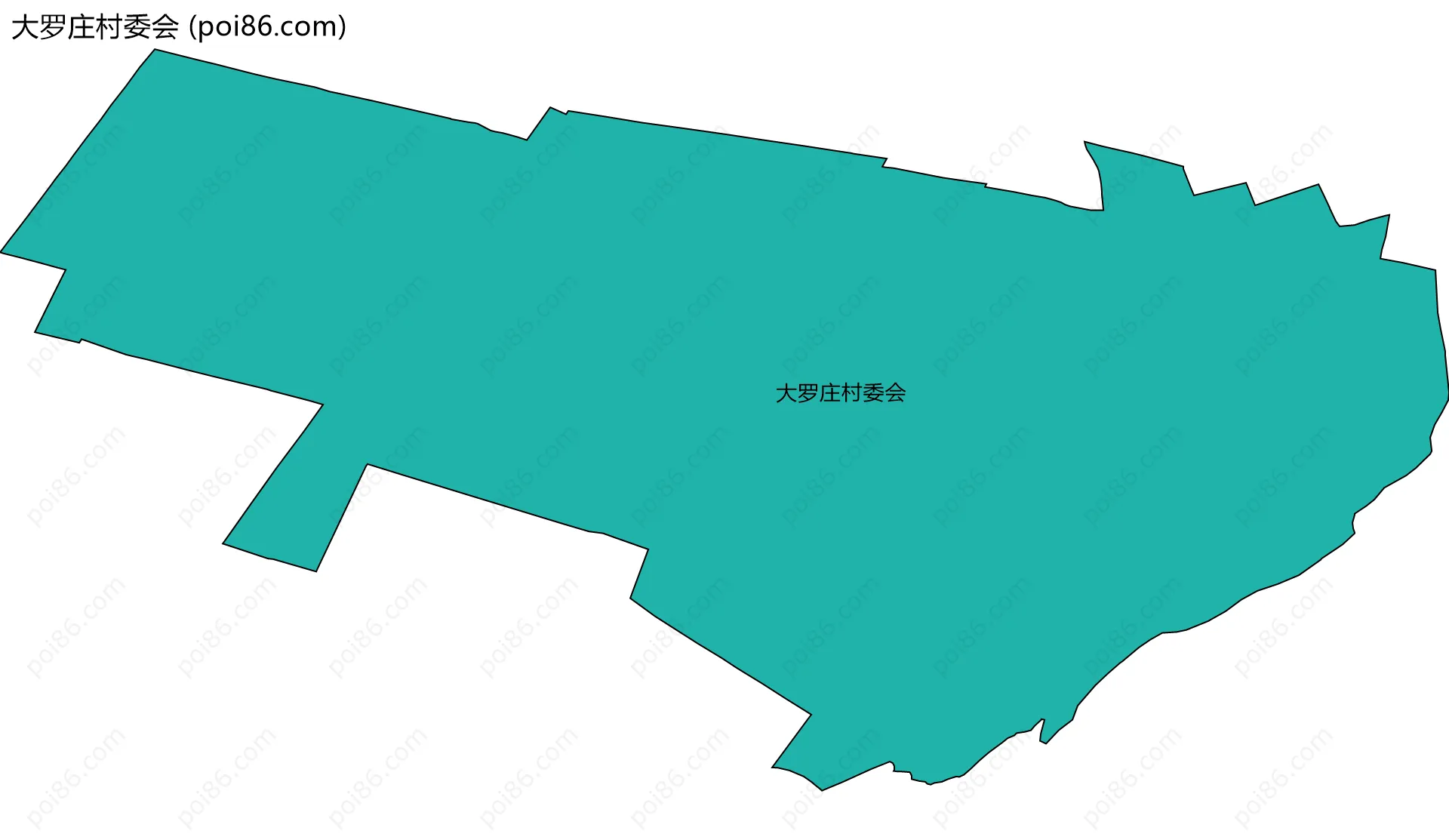 大罗庄村委会边界地图