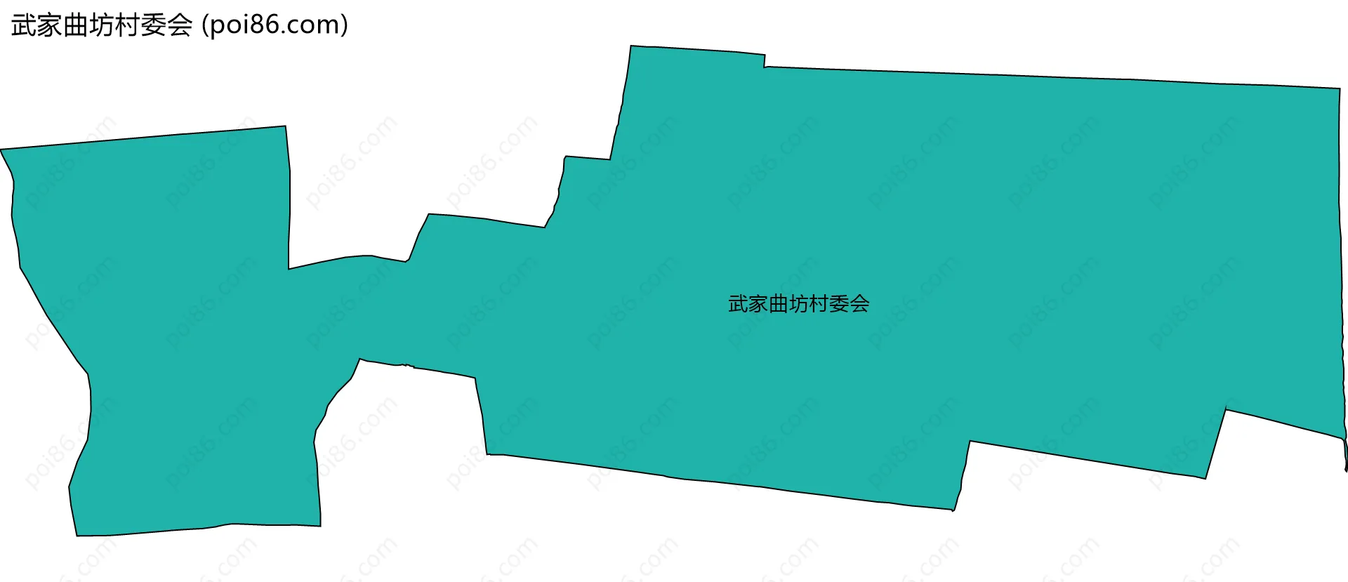 武家曲坊村委会边界地图