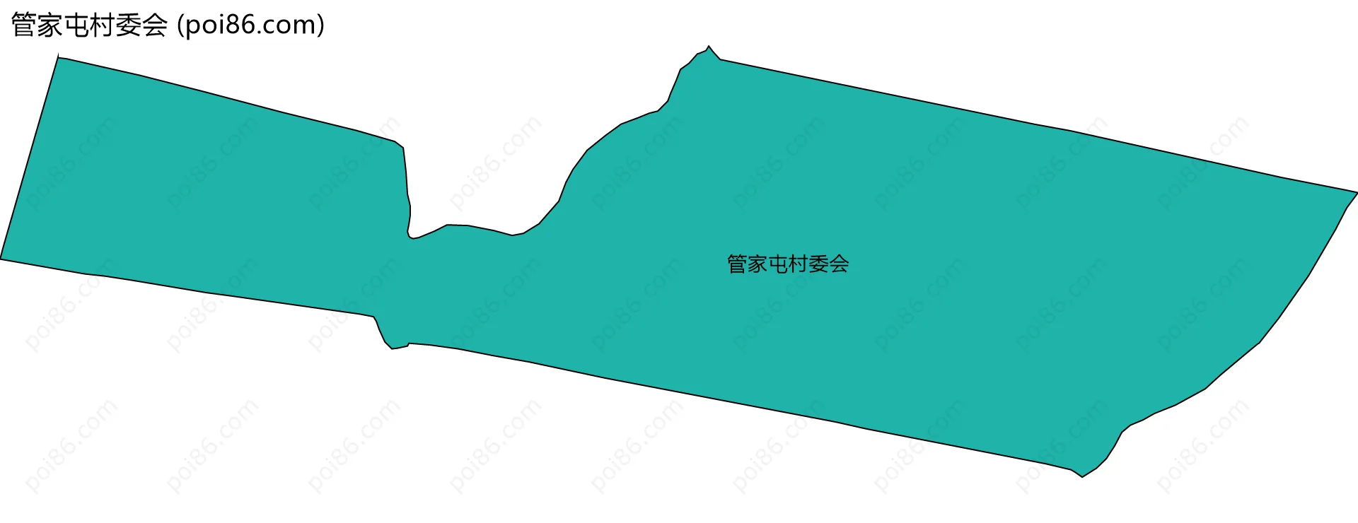 管家屯村委会边界地图