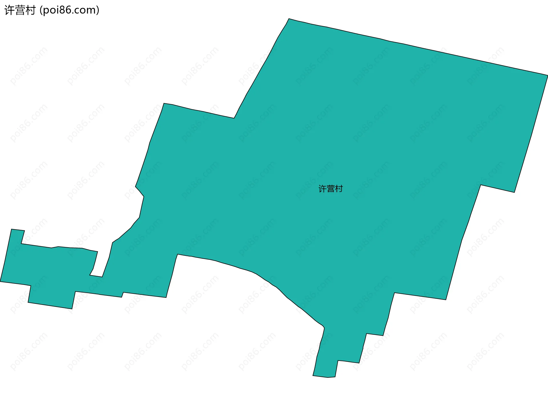 许营村边界地图