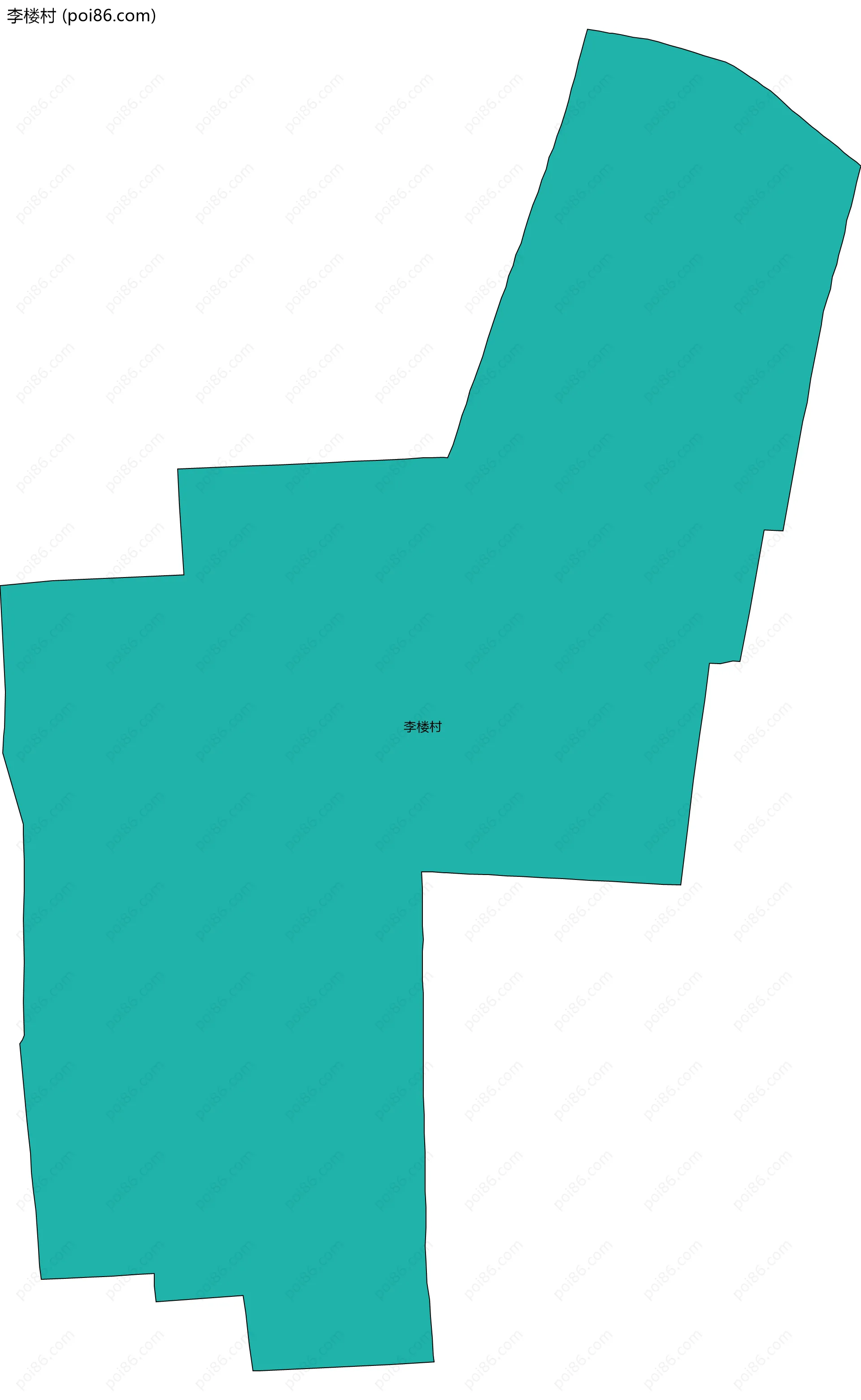 李楼村边界地图
