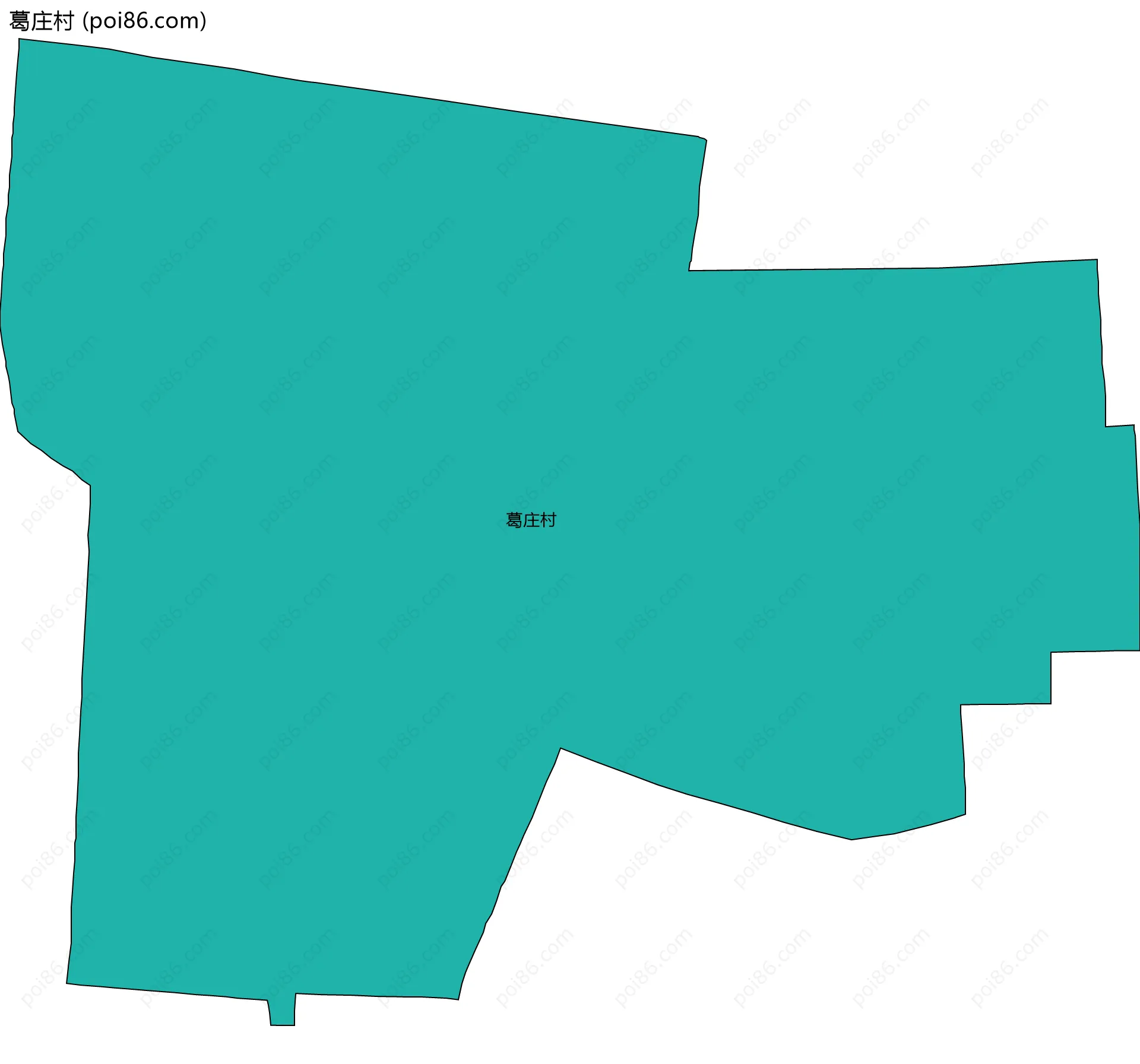 葛庄村边界地图