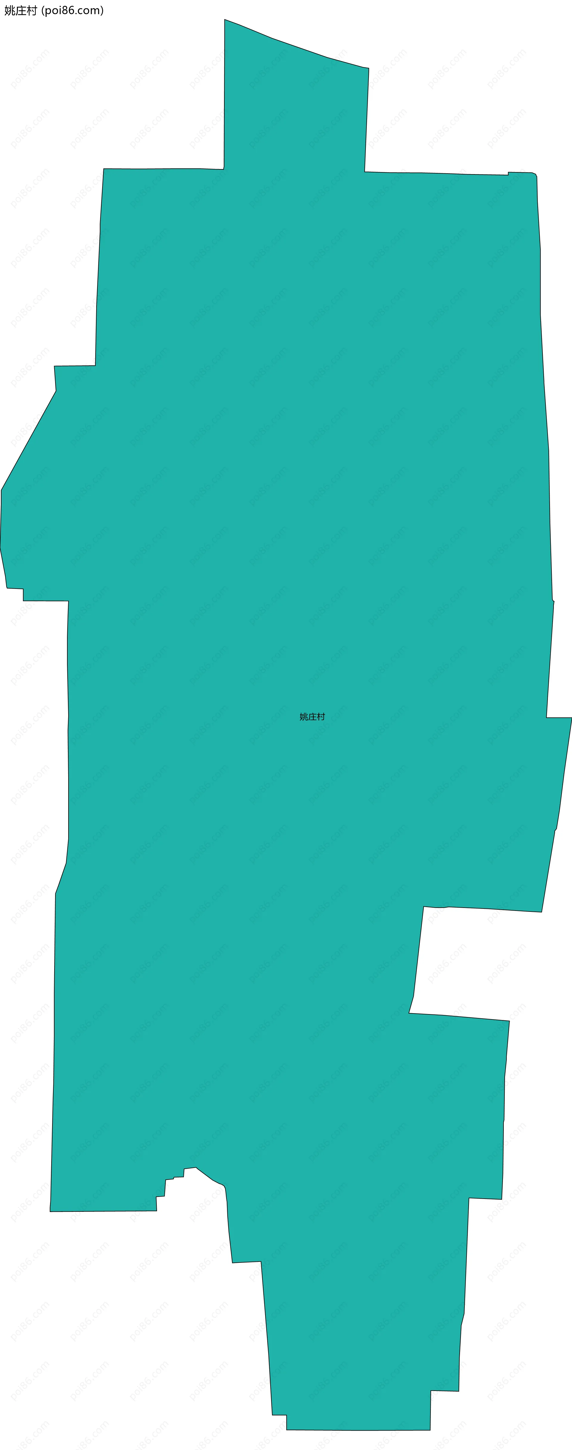 姚庄村边界地图