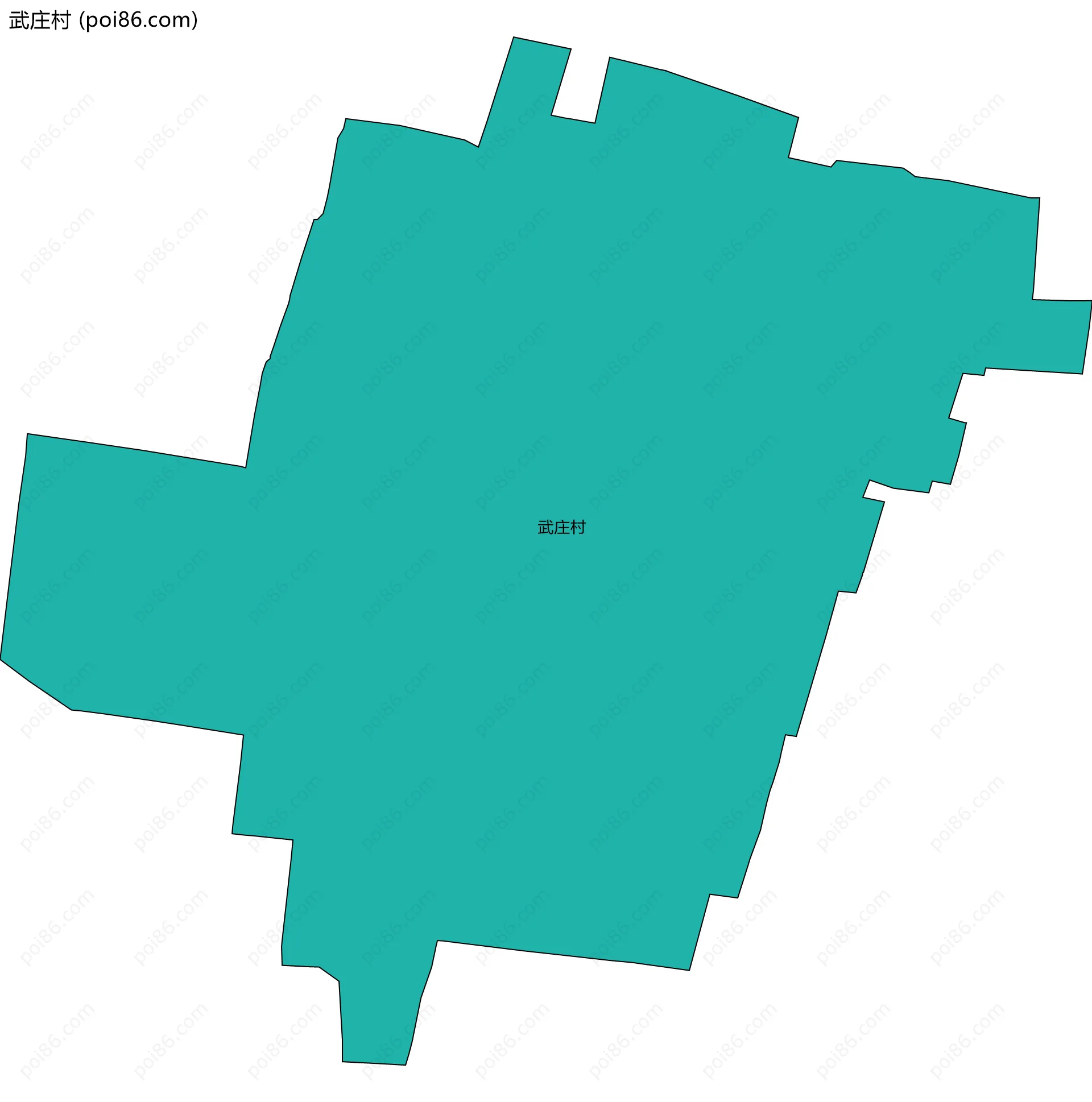 武庄村边界地图