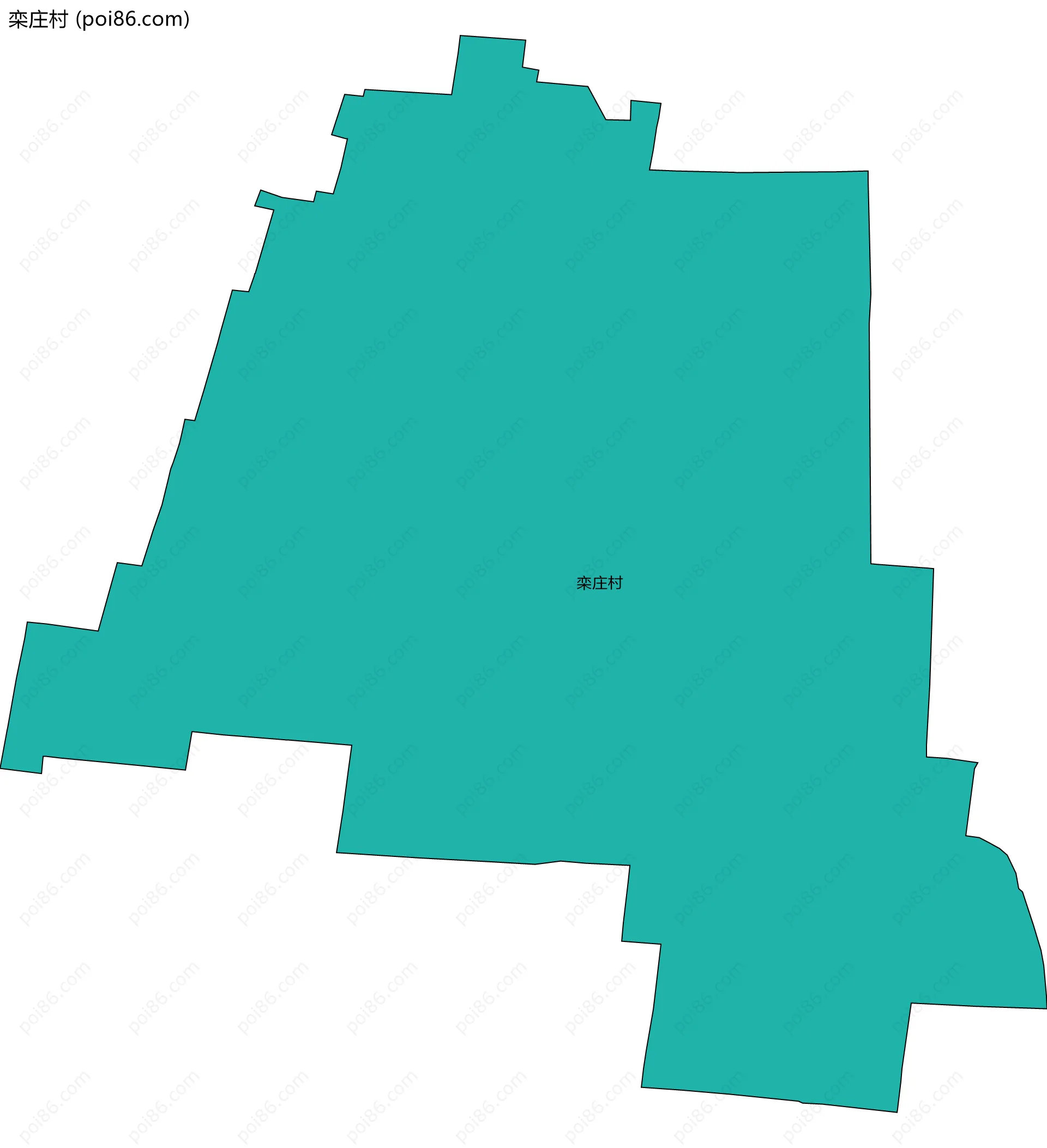 栾庄村边界地图