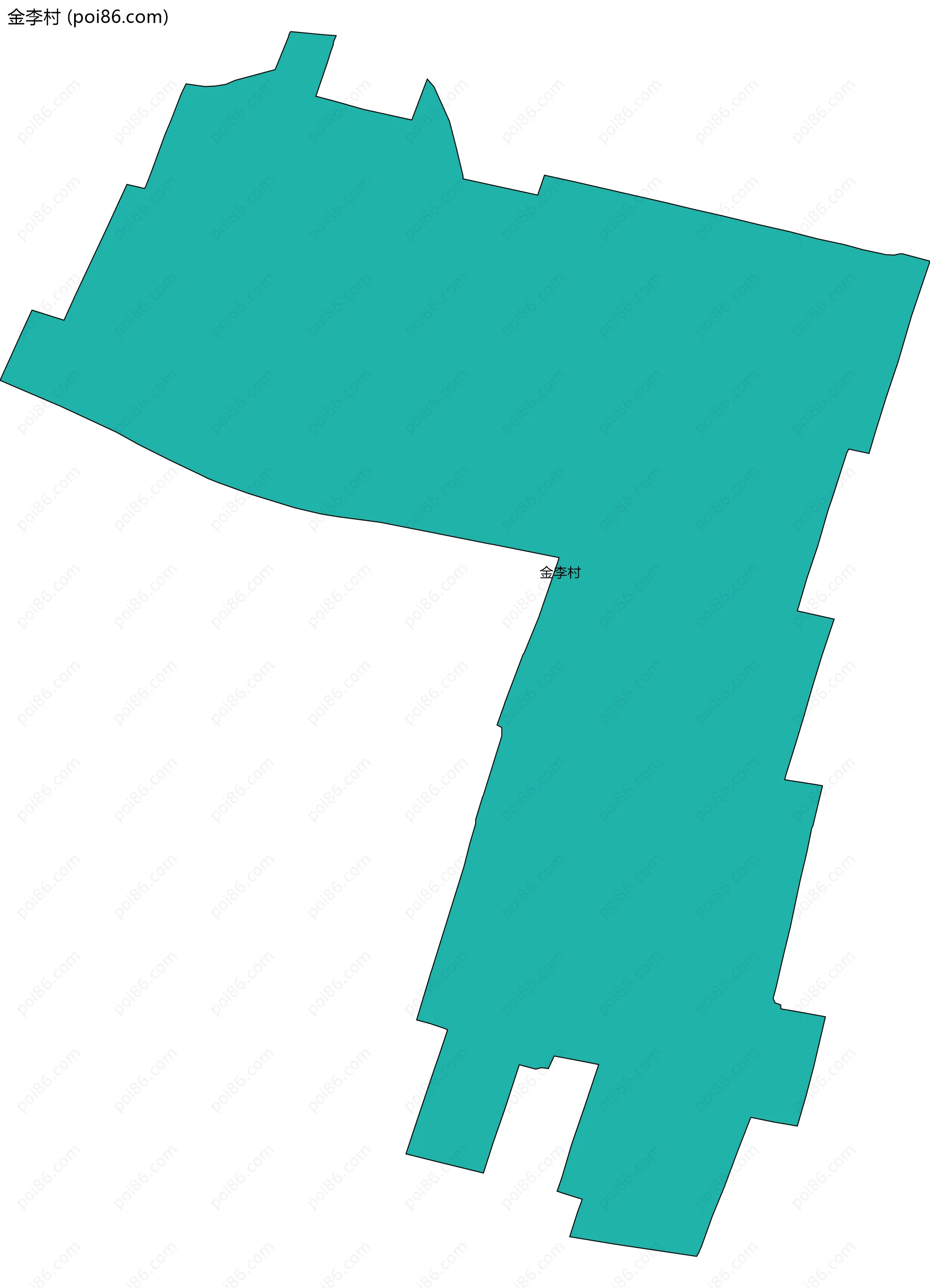 金李村边界地图