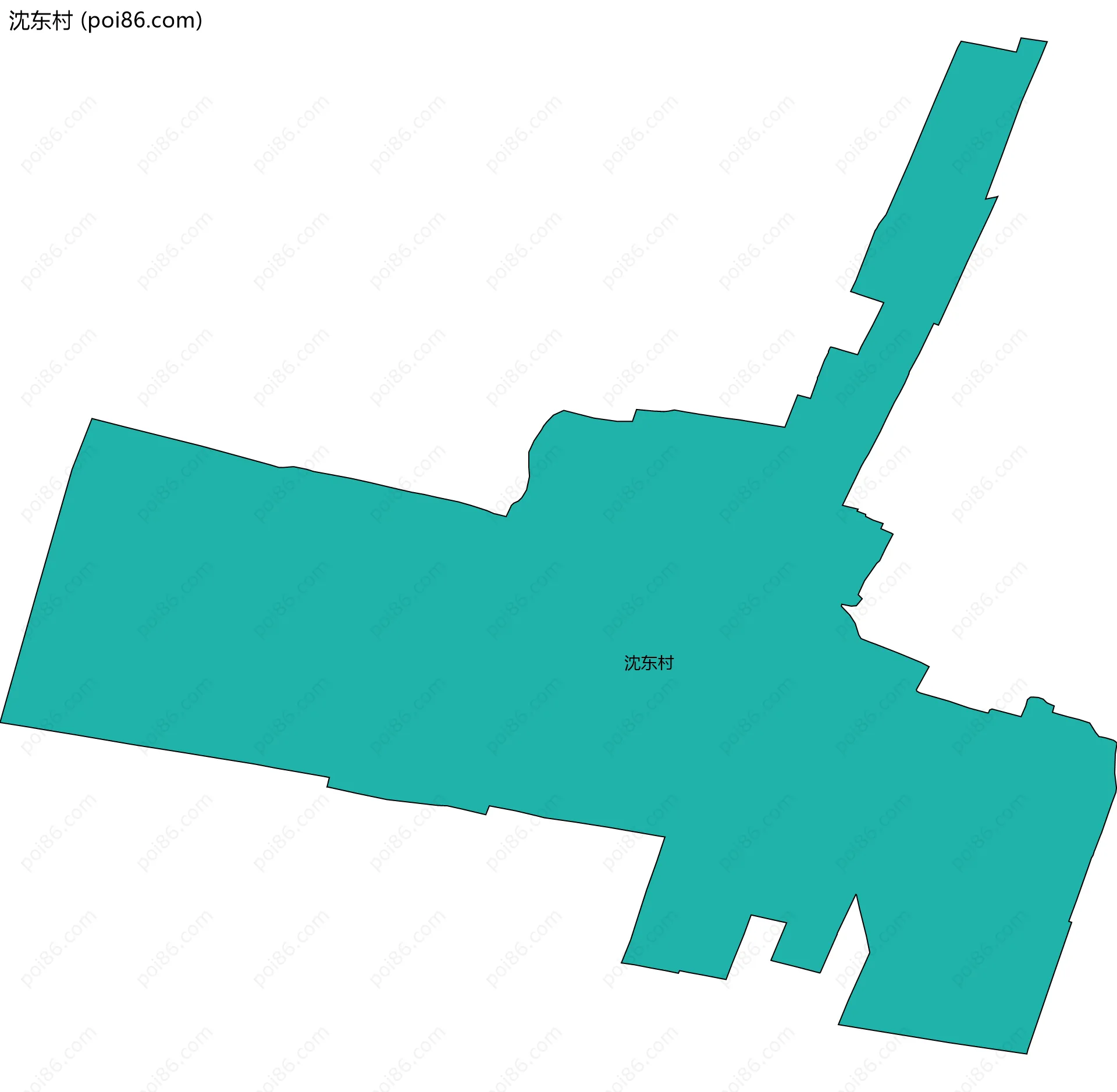 沈东村边界地图