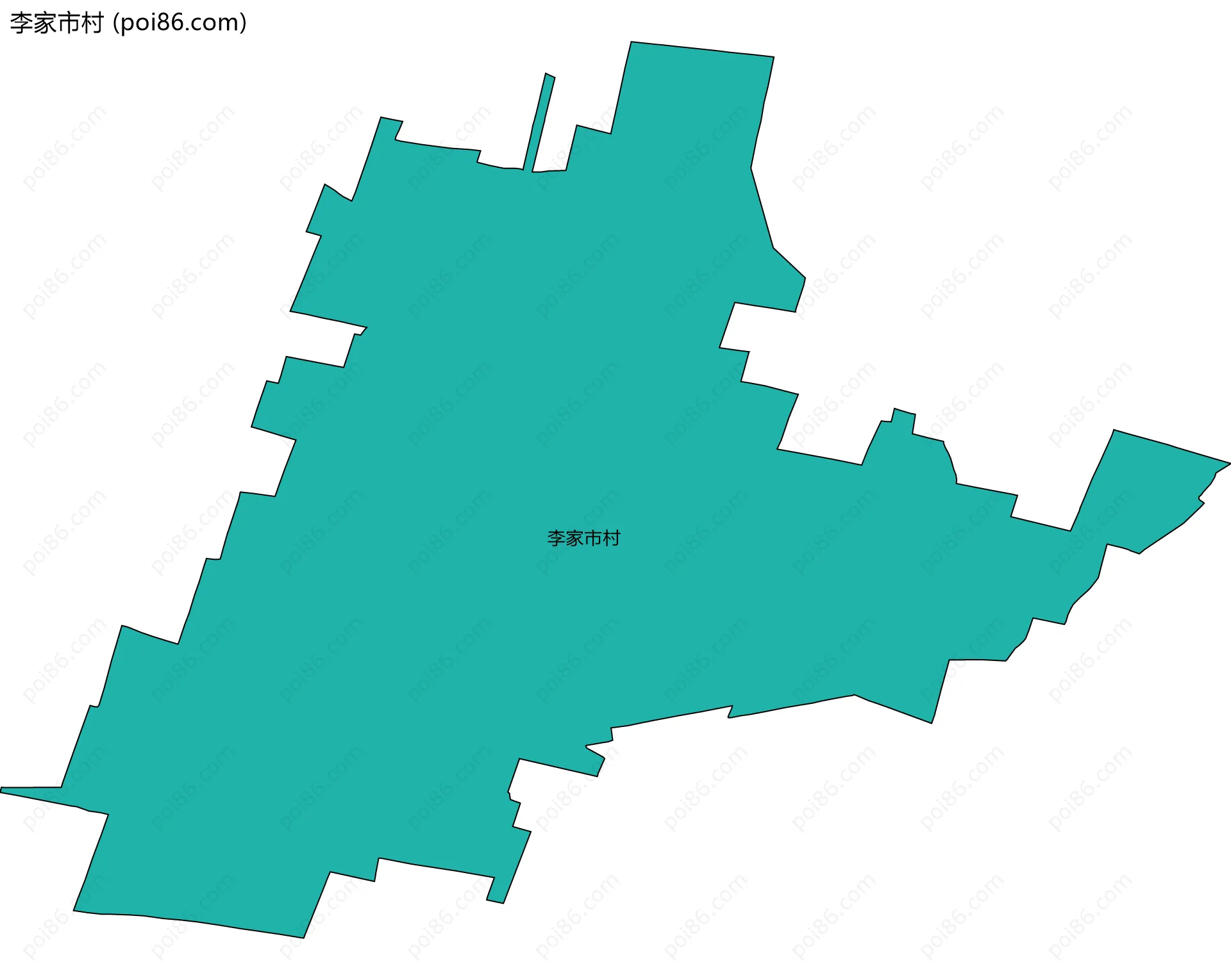 李家市村边界地图