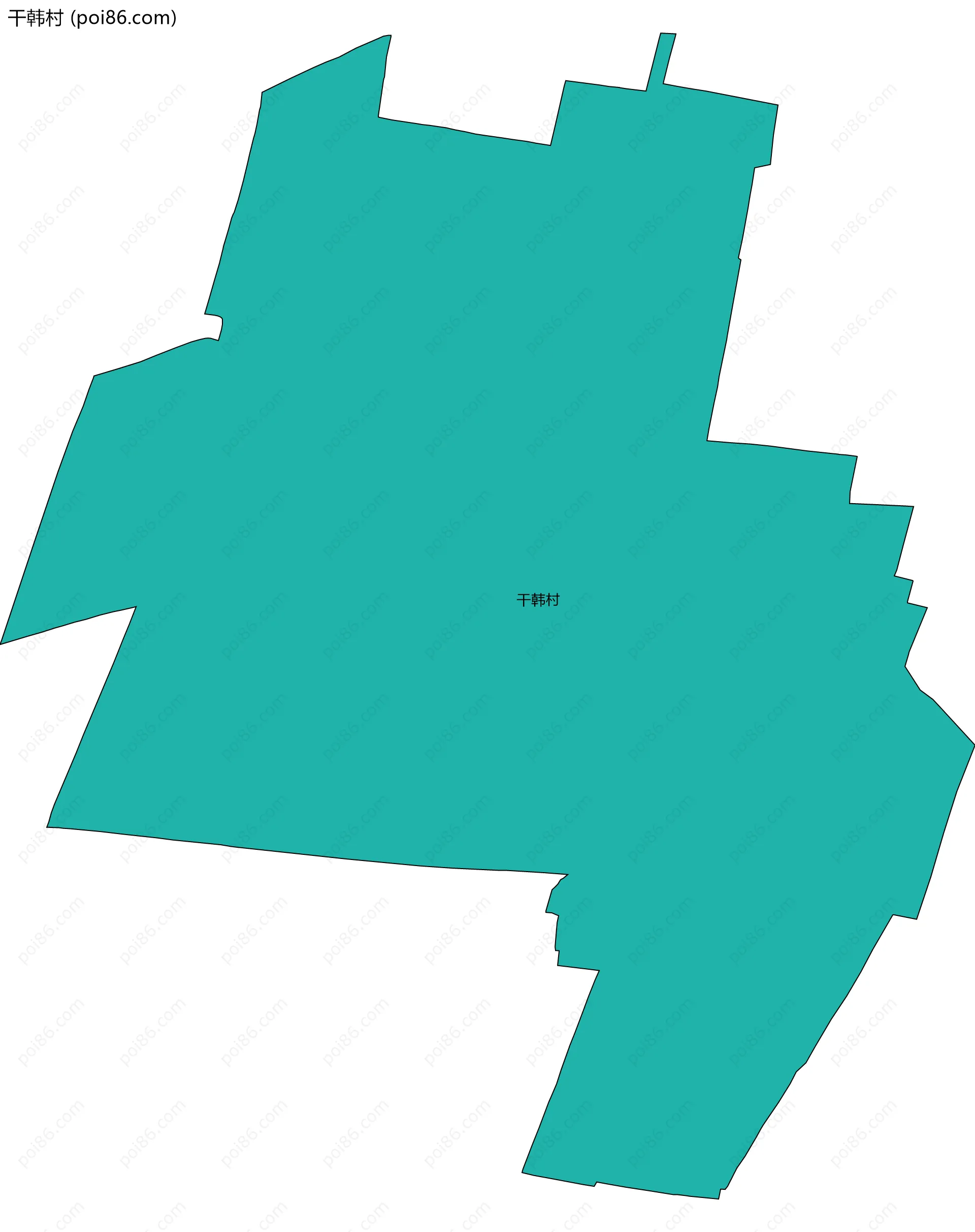 干韩村边界地图