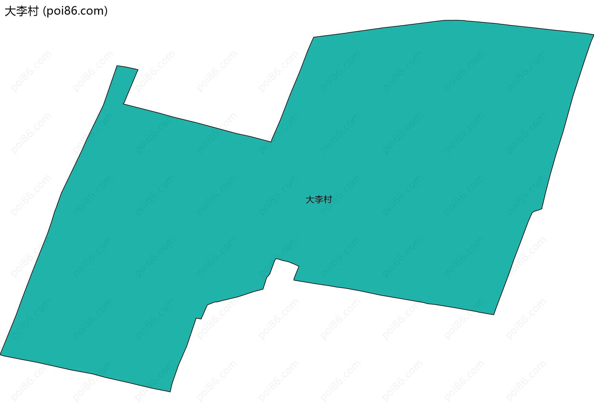 大李村边界地图