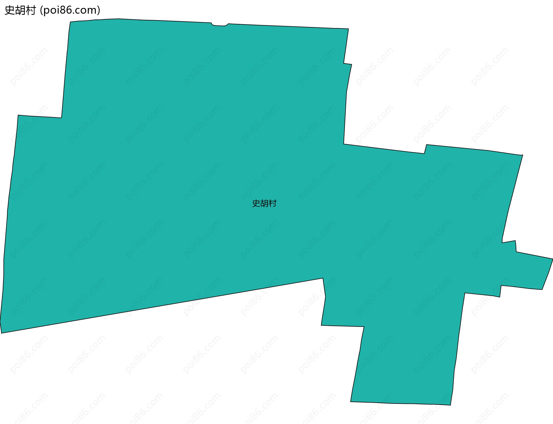 史胡村边界地图
