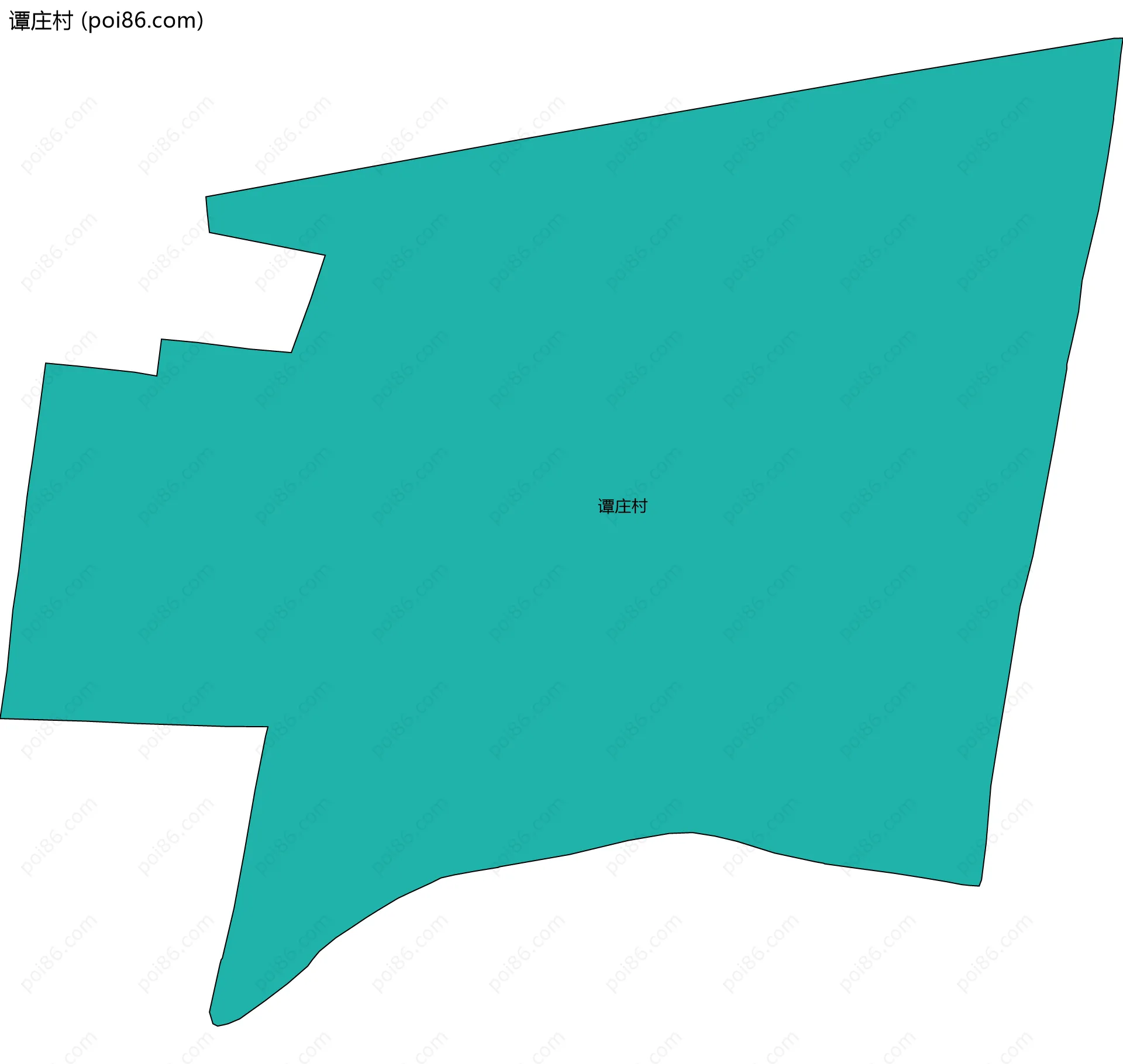 谭庄村边界地图