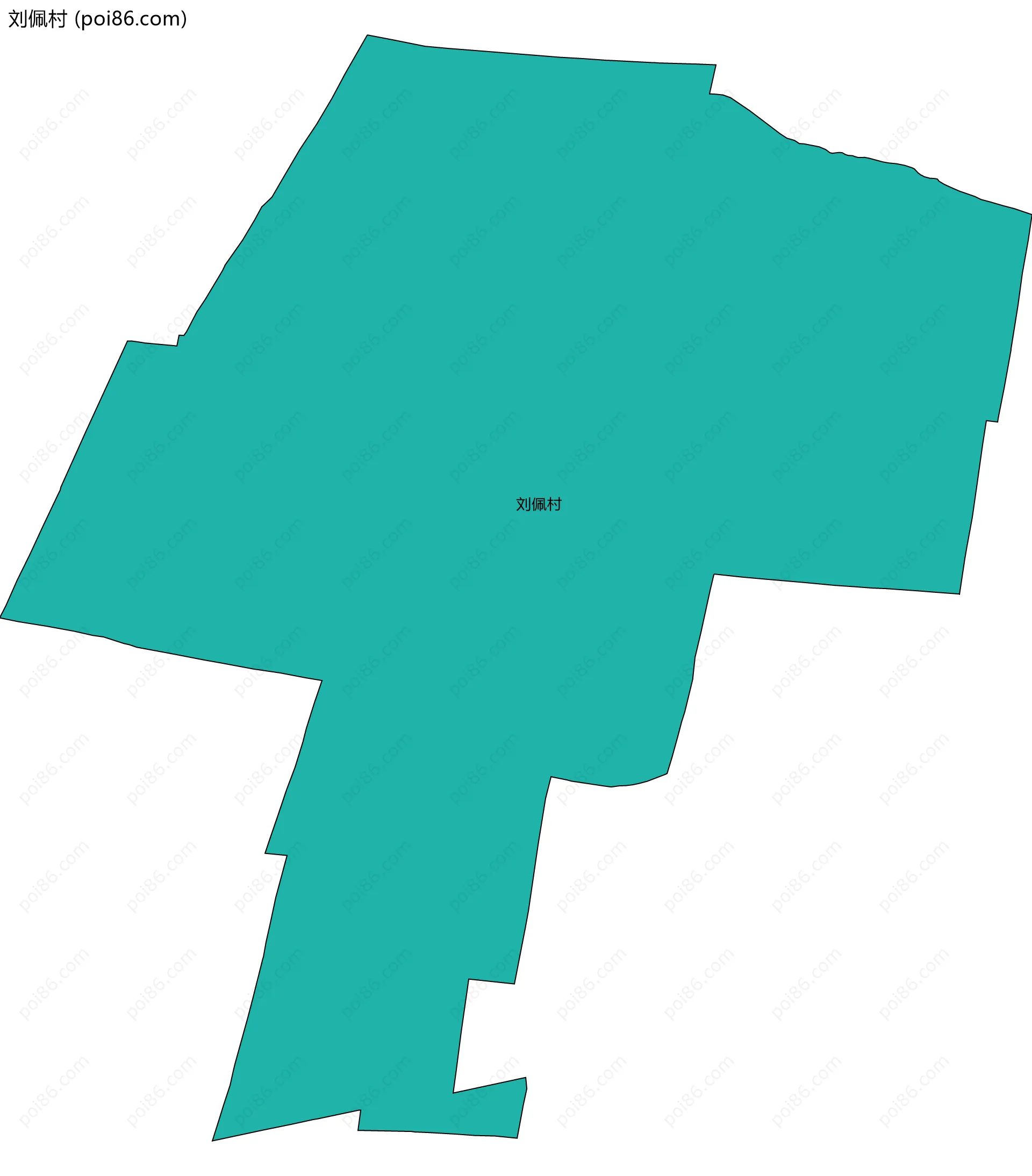 刘佩村边界地图