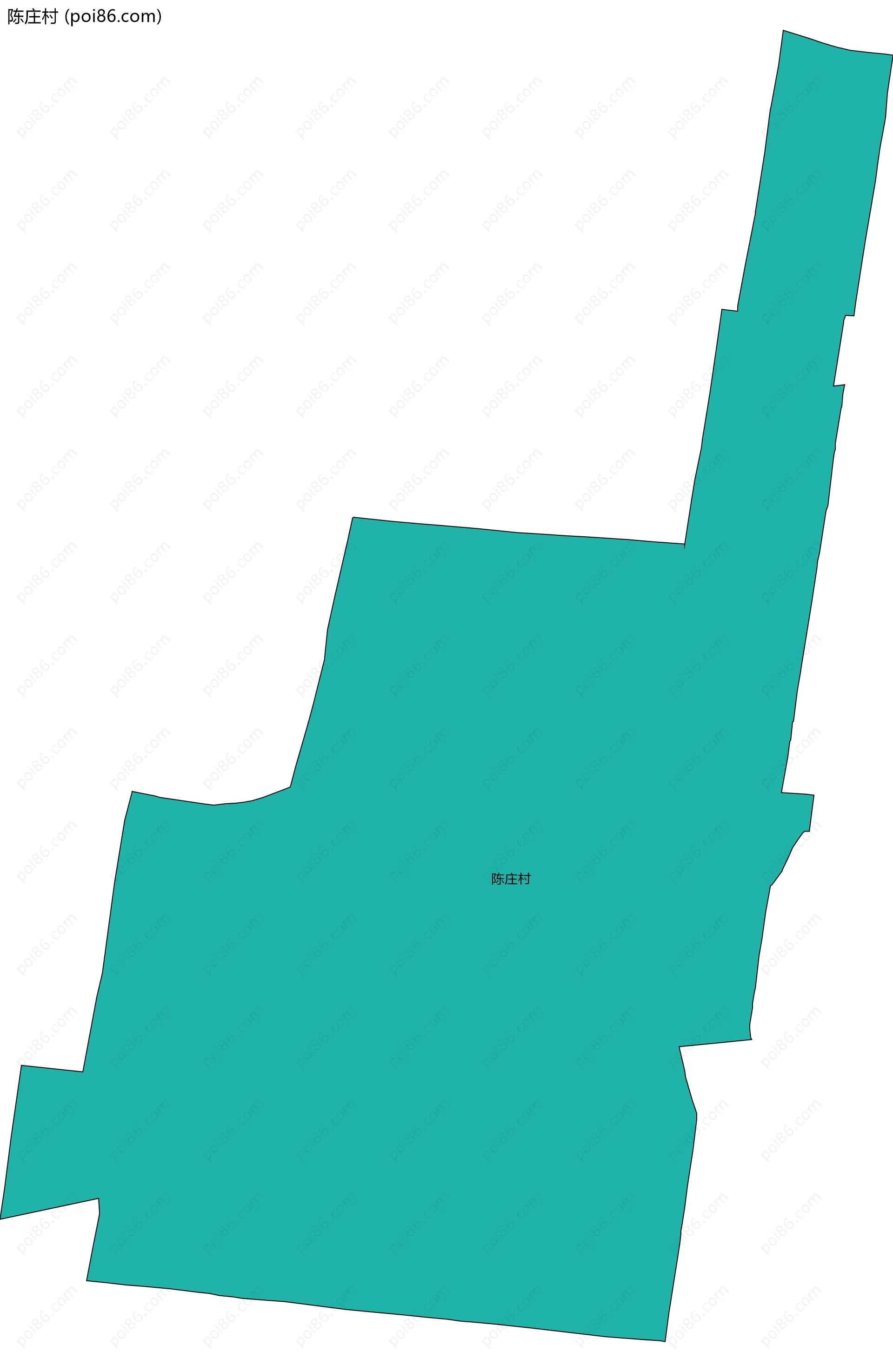 陈庄村边界地图