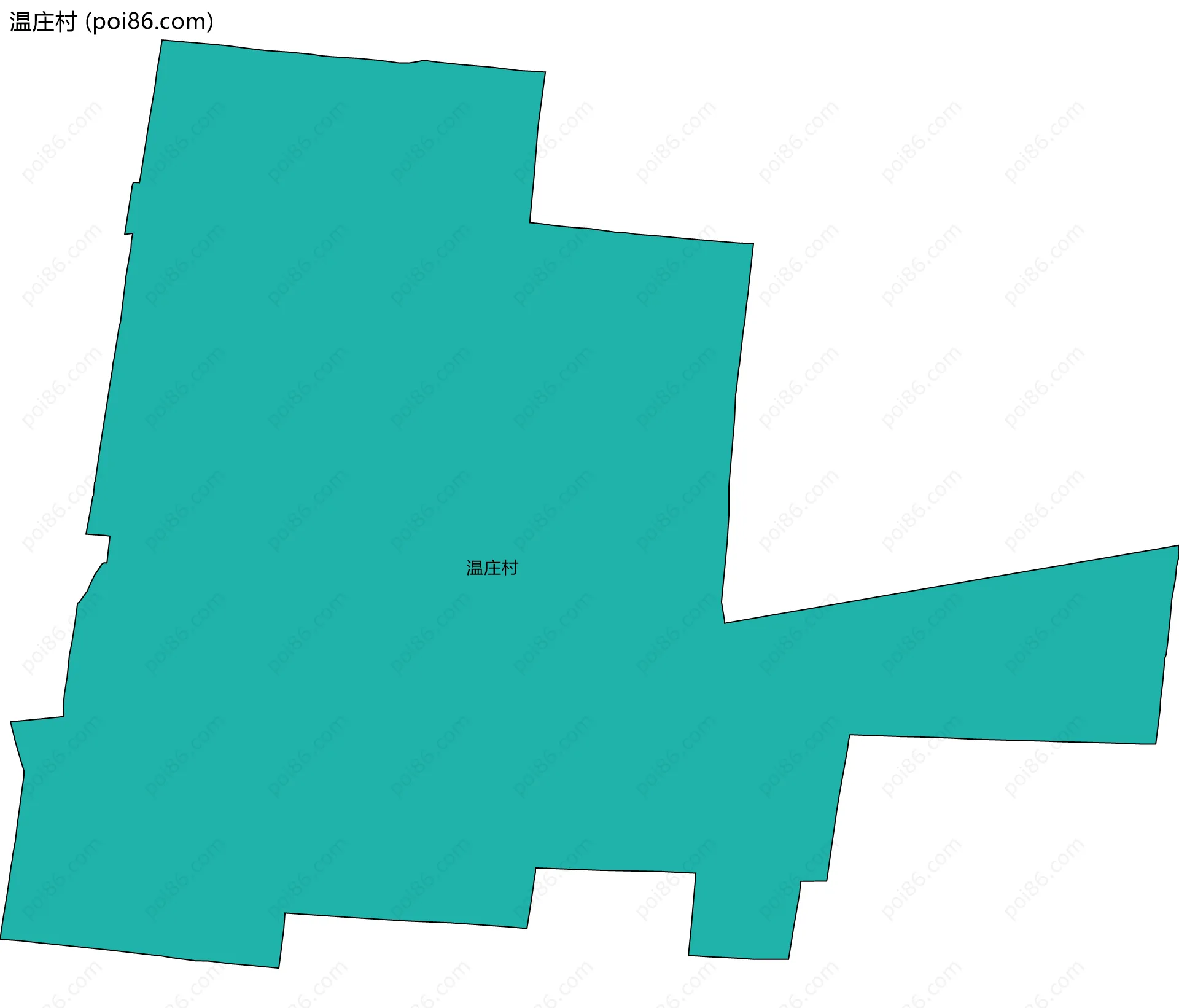 温庄村边界地图