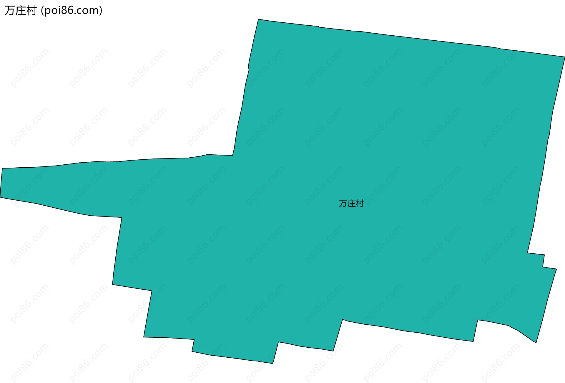 万庄村边界地图