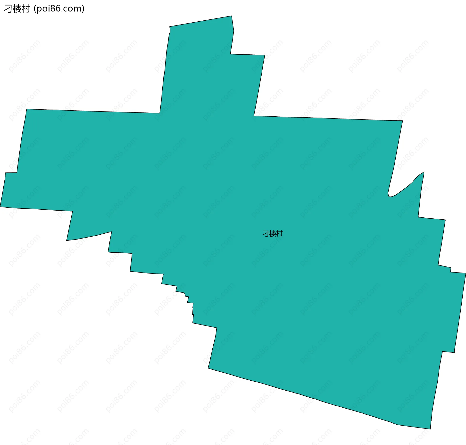 刁楼村边界地图
