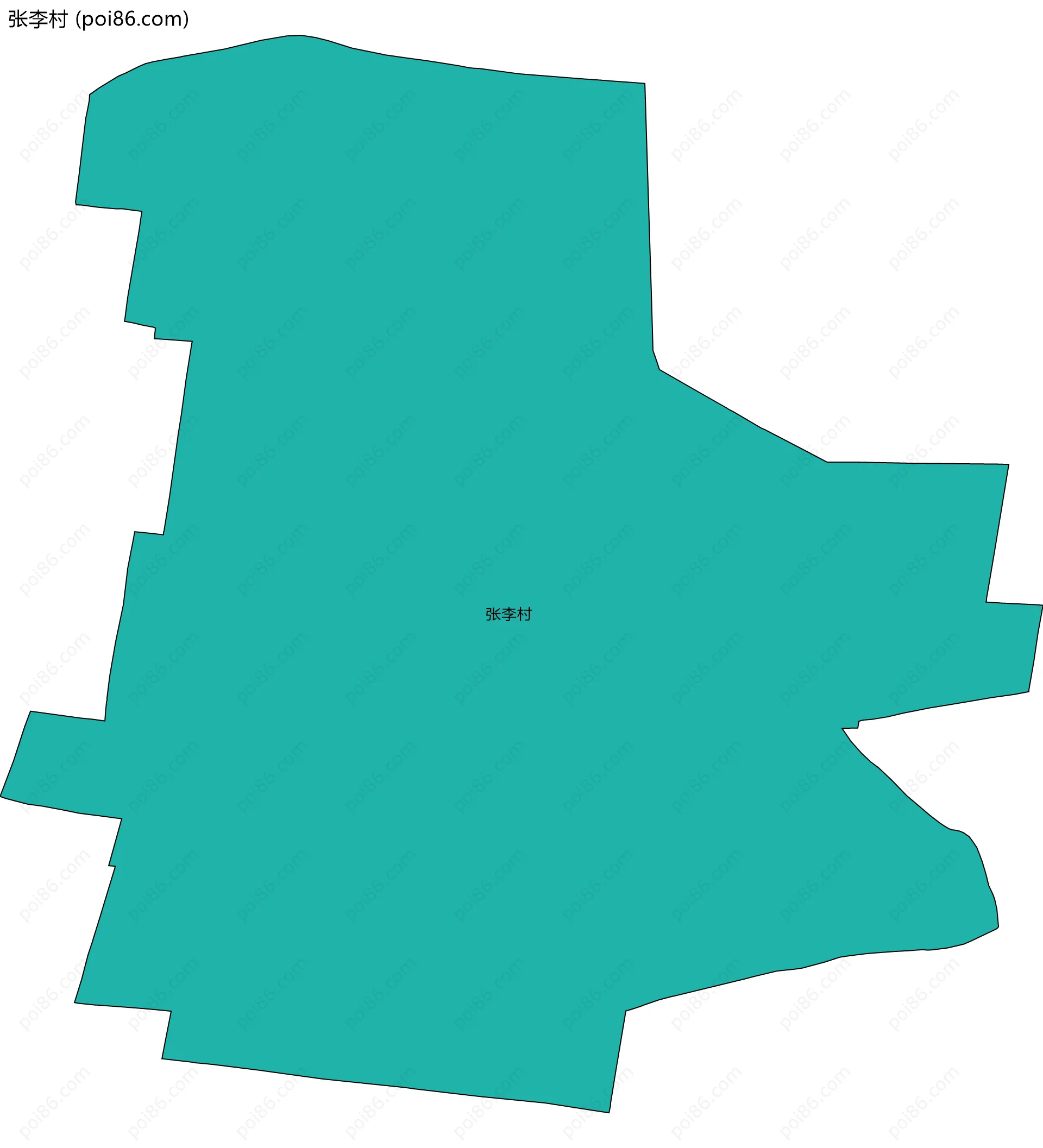 张李村边界地图