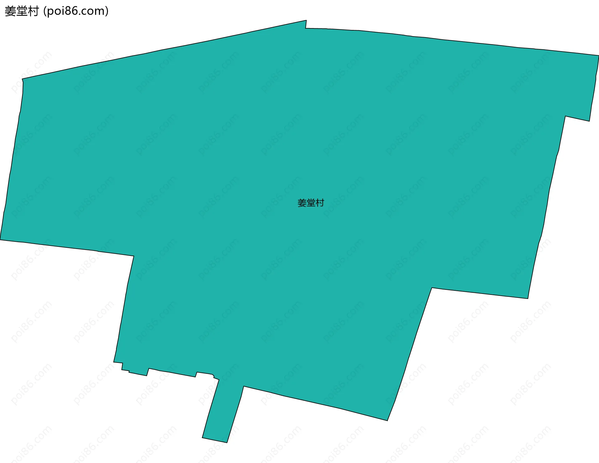 姜堂村边界地图