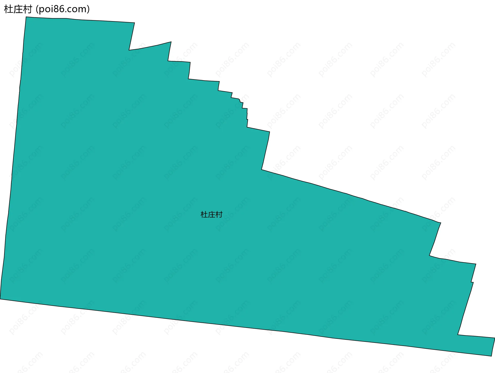 杜庄村边界地图