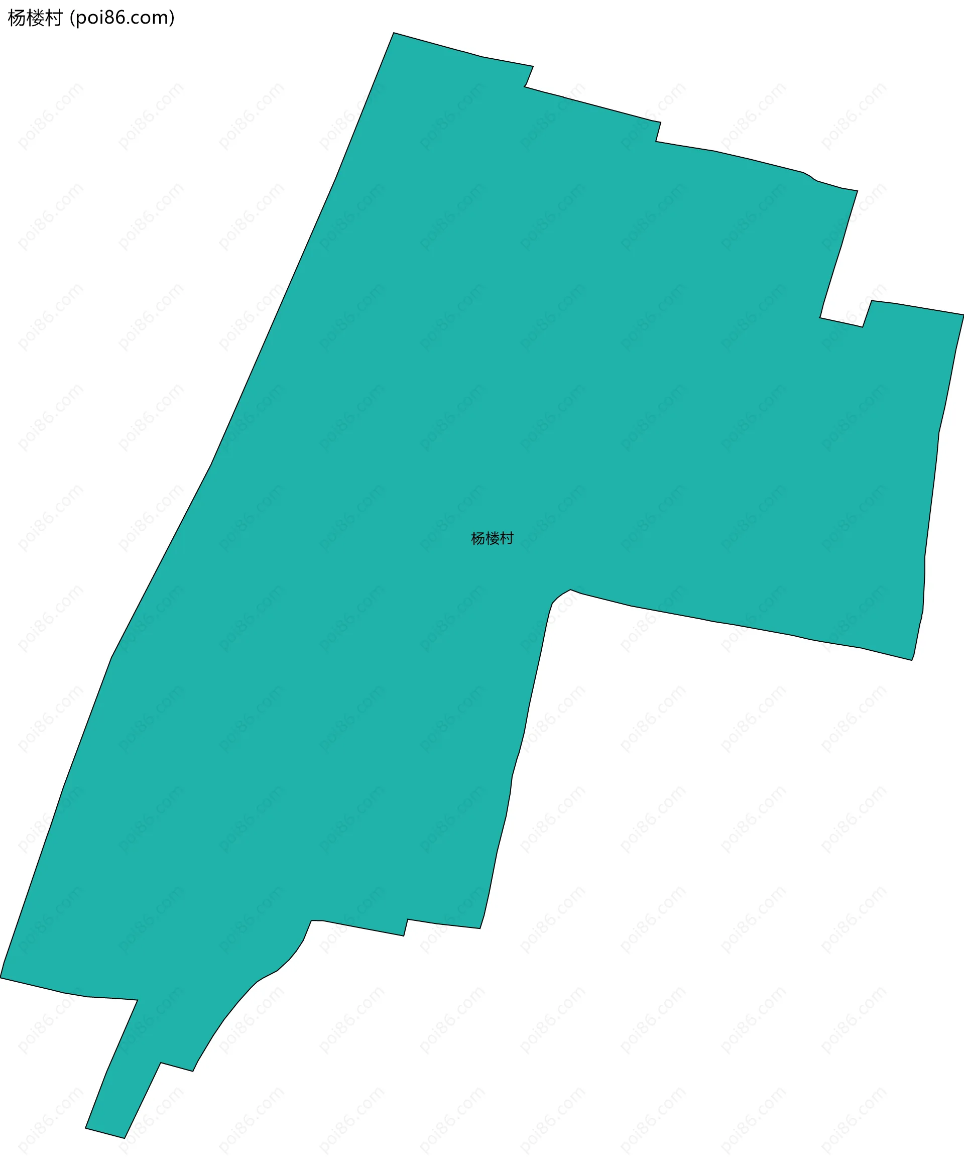 杨楼村边界地图