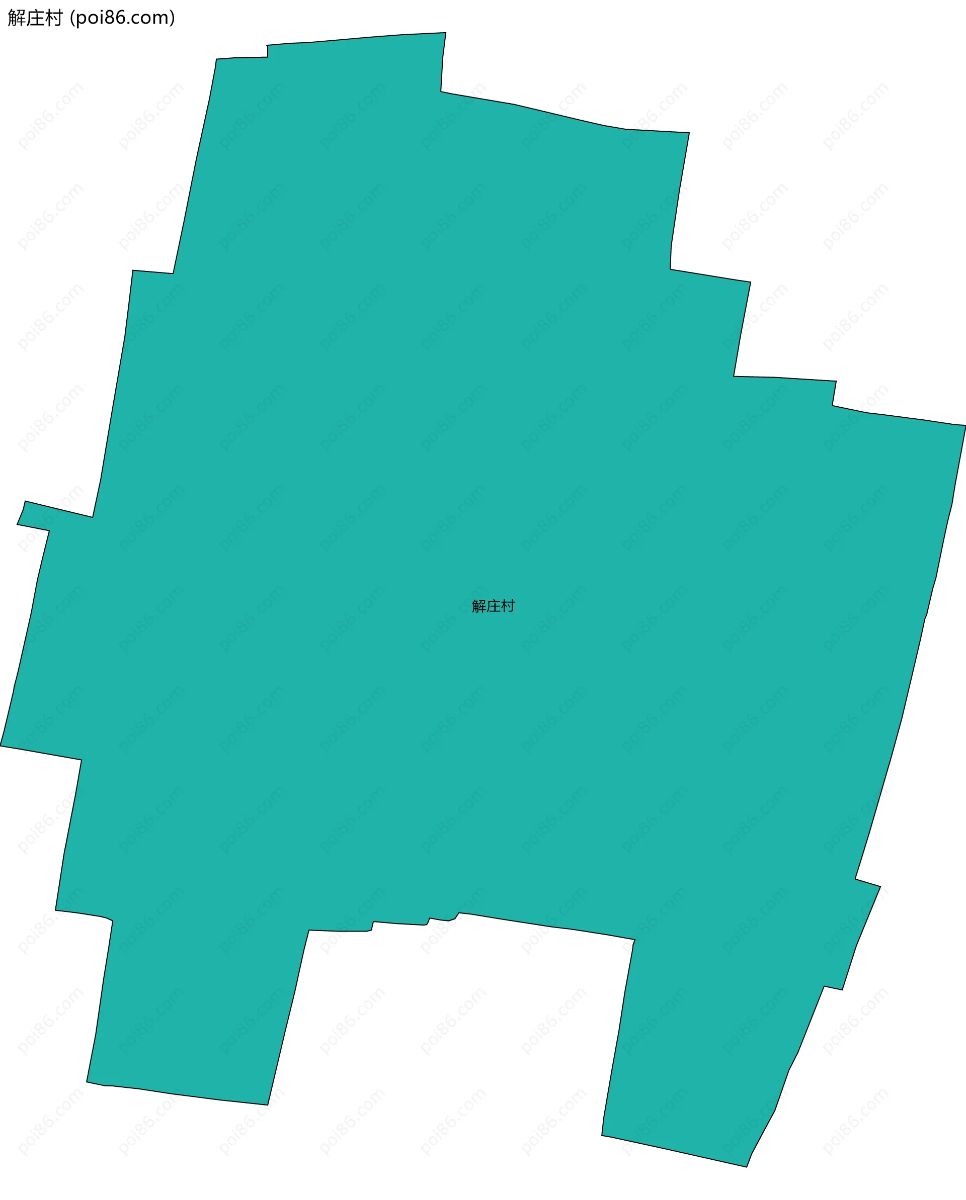 解庄村边界地图